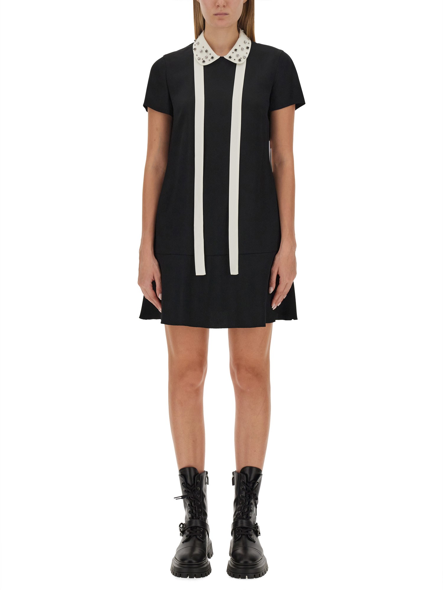 Red Valentino red valentino crepe dress