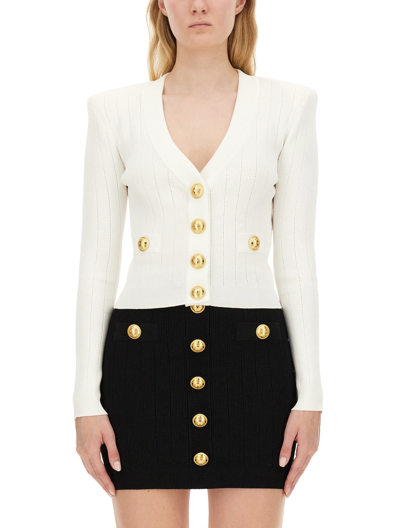 Balmain balmain cropped cardigan