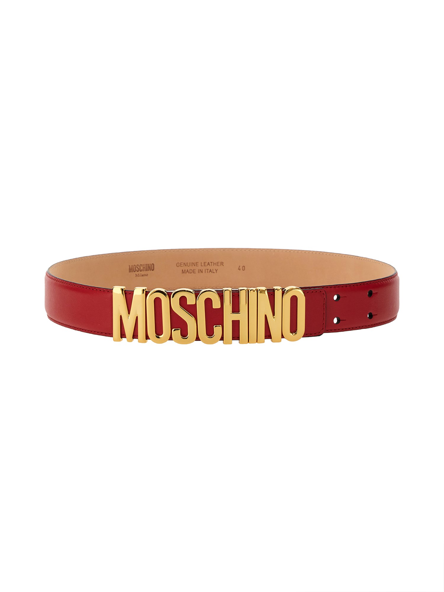 Moschino moschino leather belt