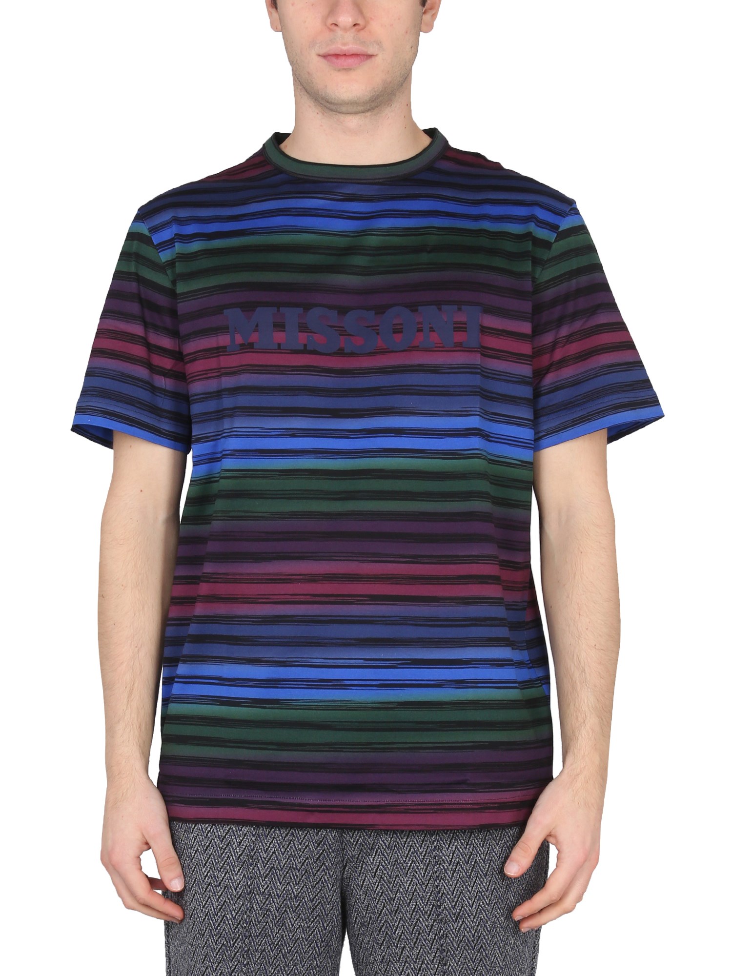 Missoni missoni logo print t-shirt