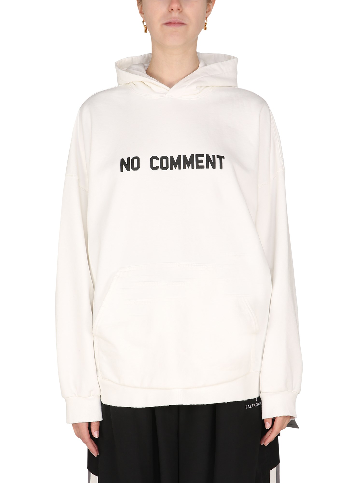 Balenciaga balenciaga no comment wide fit hoodie