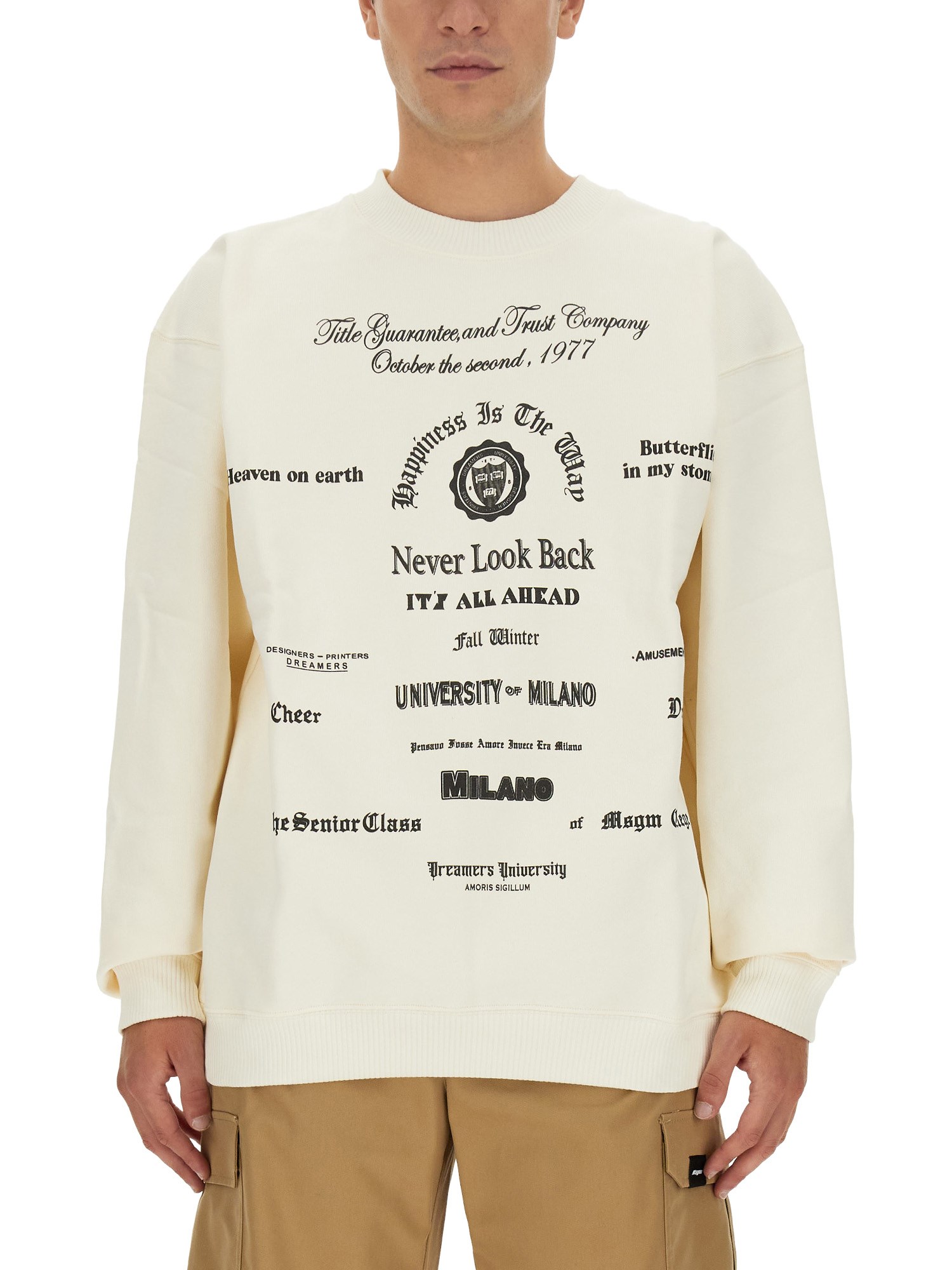 Msgm msgm sweatshirt with logo