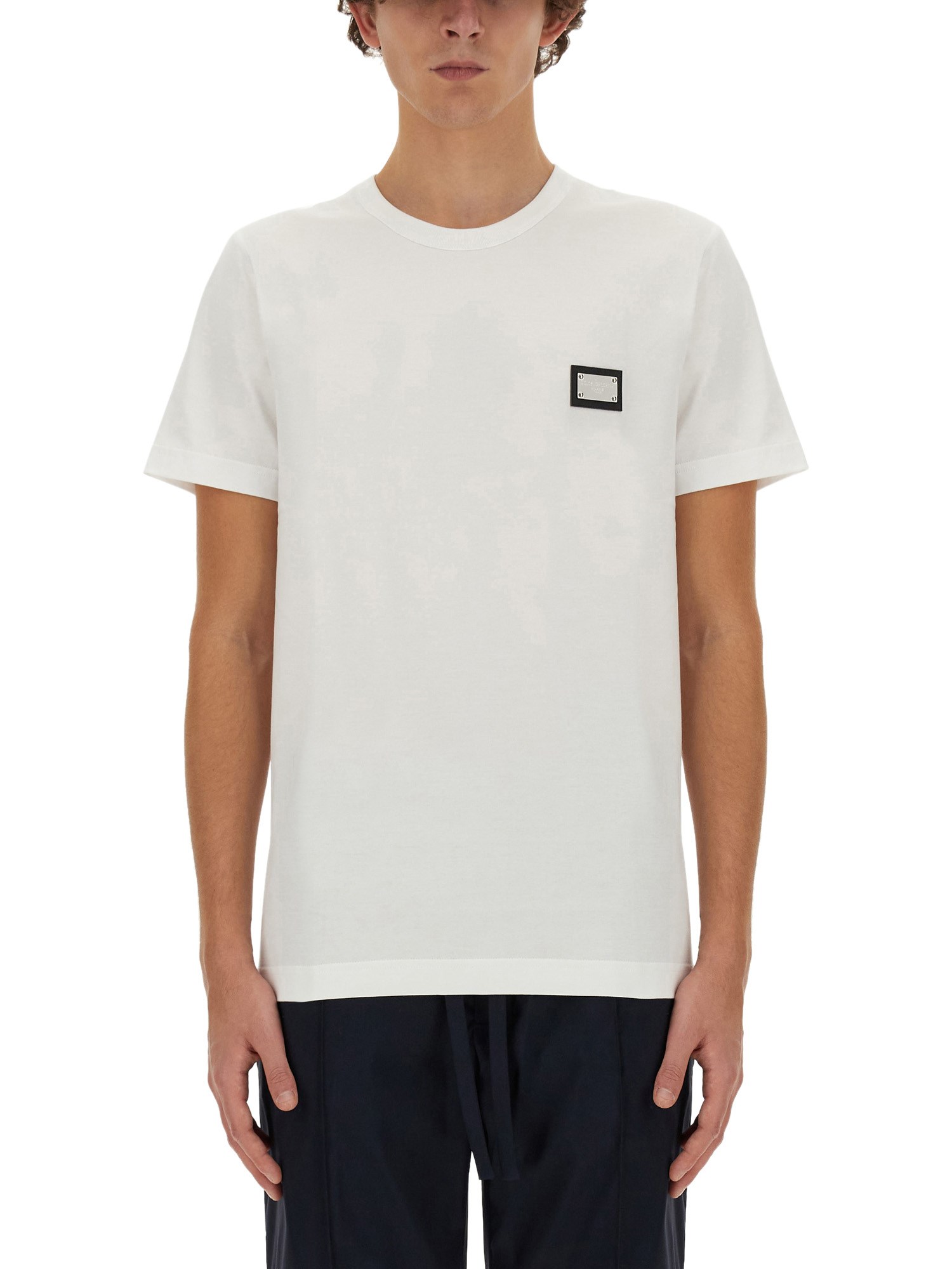 Dolce & Gabbana dolce & gabbana t-shirt with logo plaque