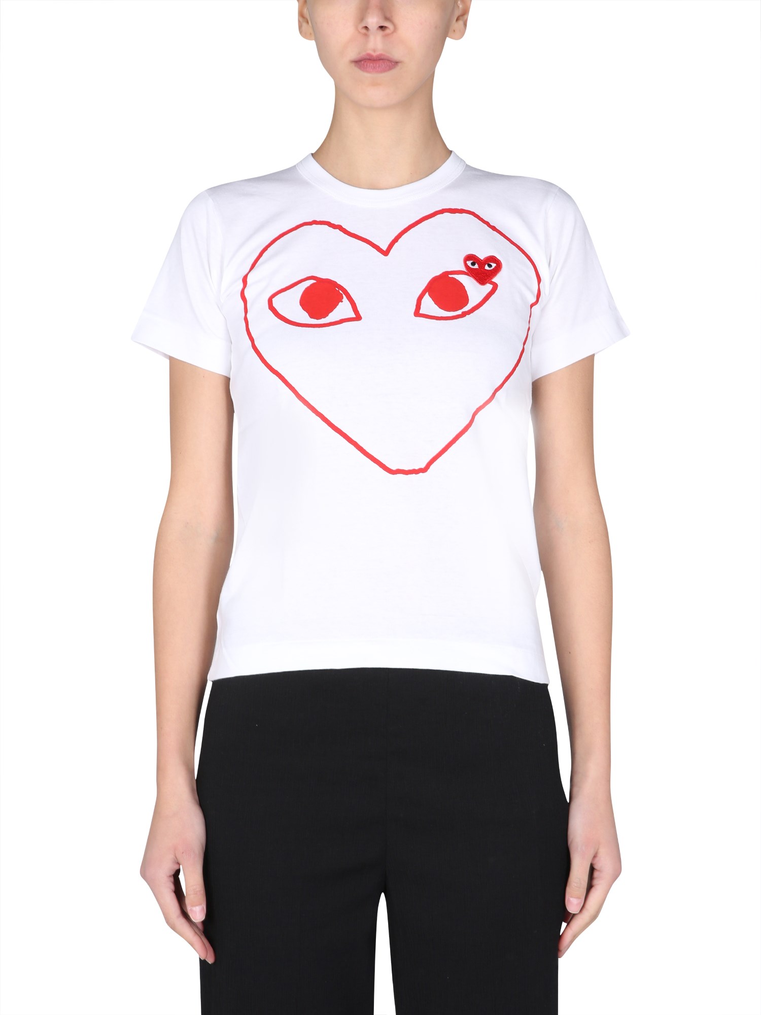 Comme Des Garçons Play comme des garcons play t-shirt with logo patch