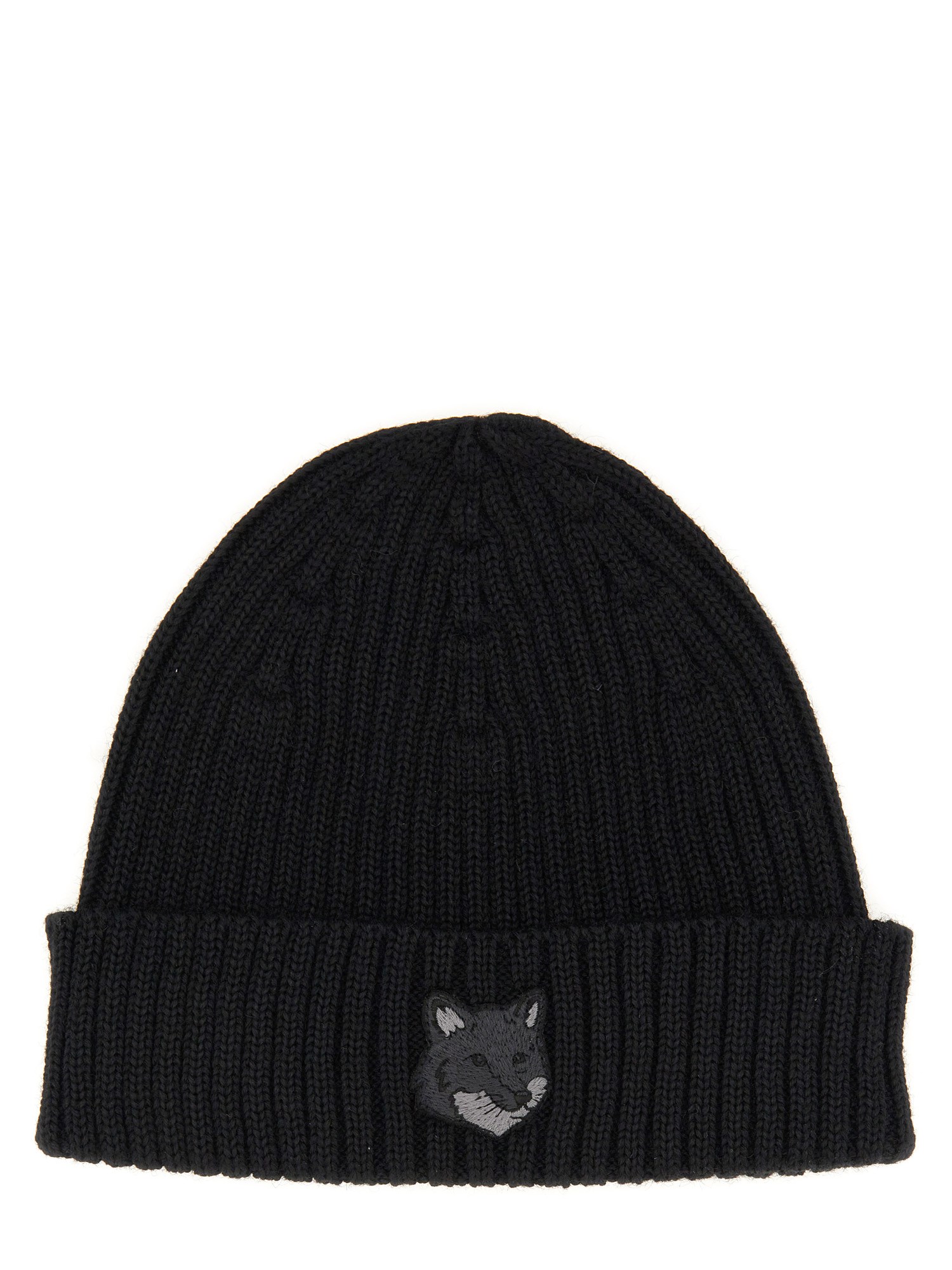 Maison Kitsuné maison kitsuné beanie hat with fox head