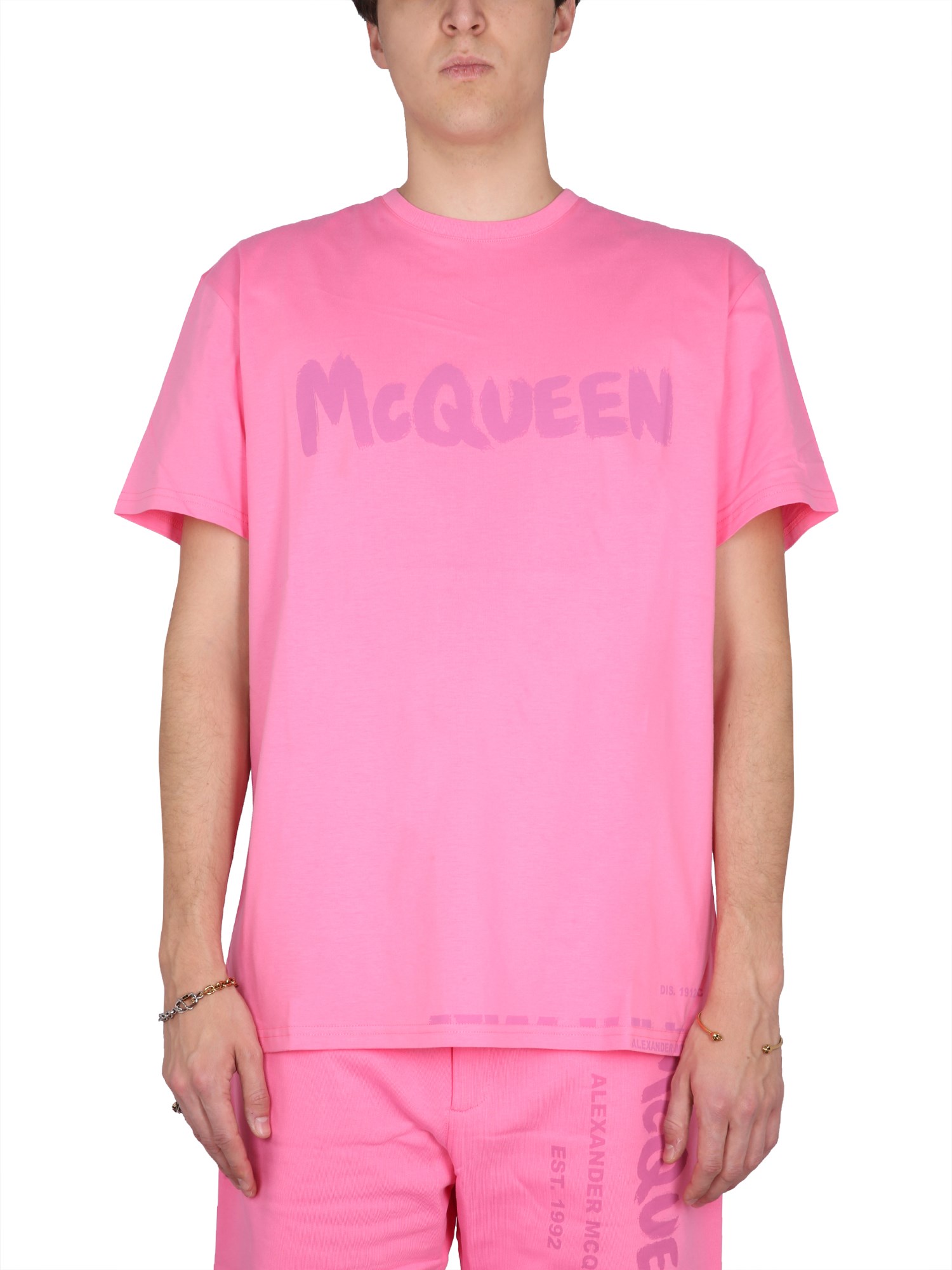 Alexander McQueen alexander mcqueen graffiti print t-shirt