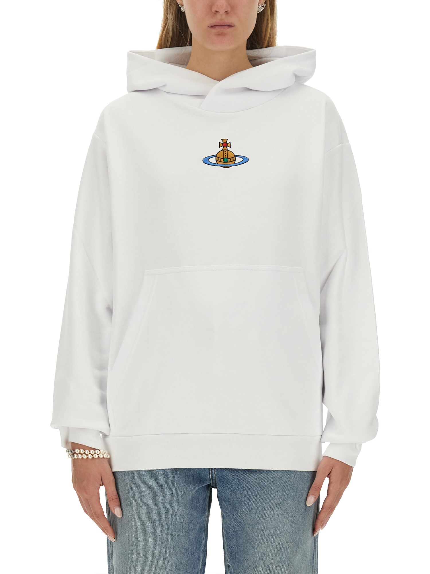 Vivienne Westwood vivienne westwood sweatshirt with orb embroidery