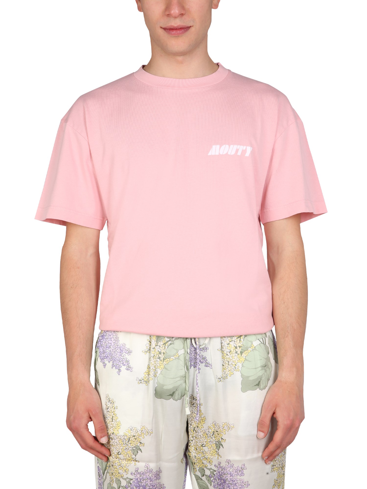 mouty mouty logo print t-shirt