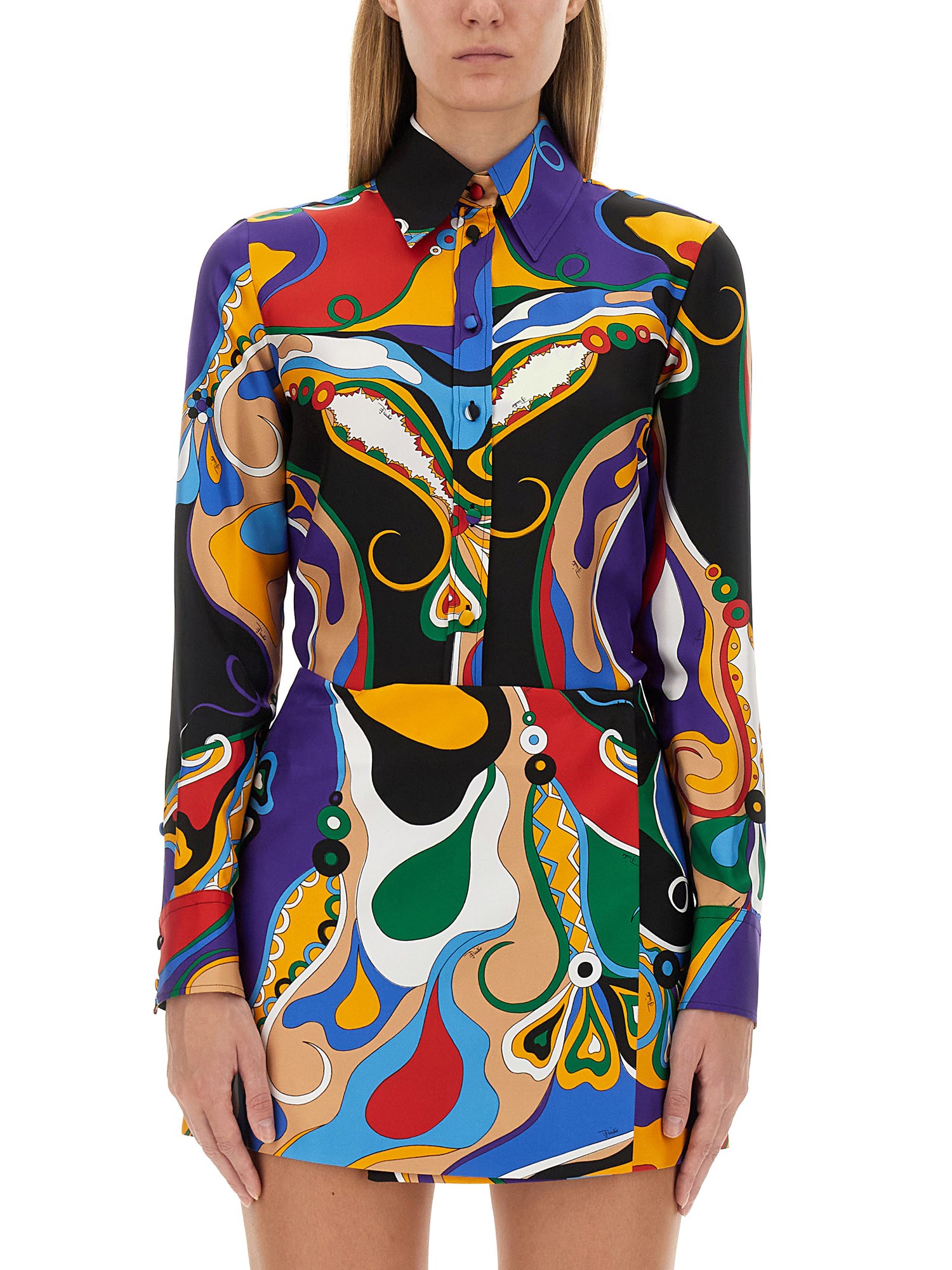 pucci pucci printed shirt