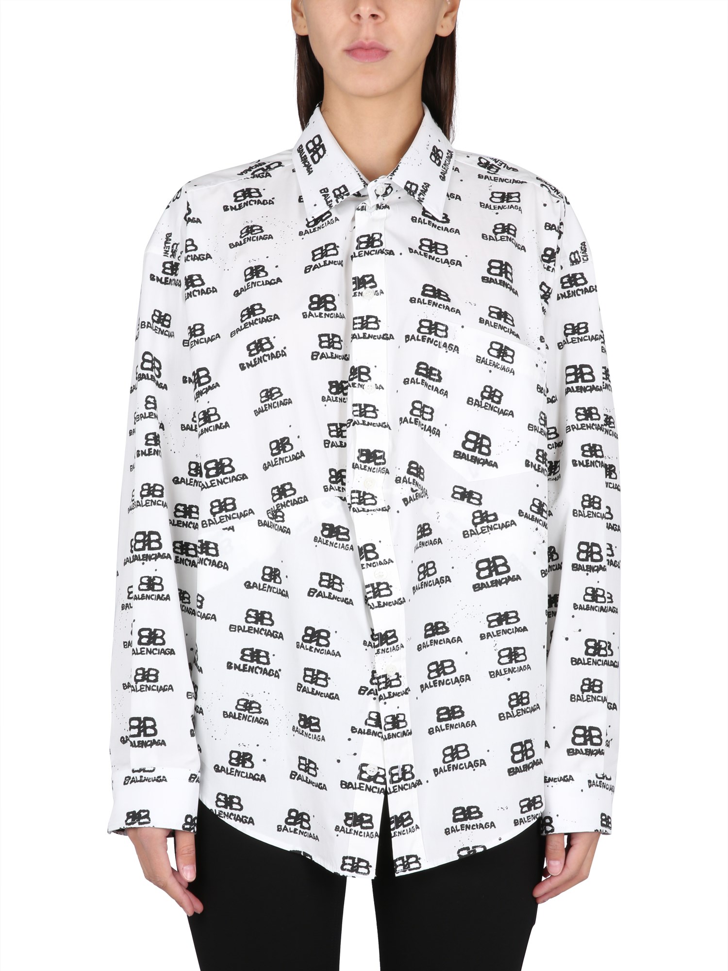 Balenciaga balenciaga shirt swing hand drawn bb icon