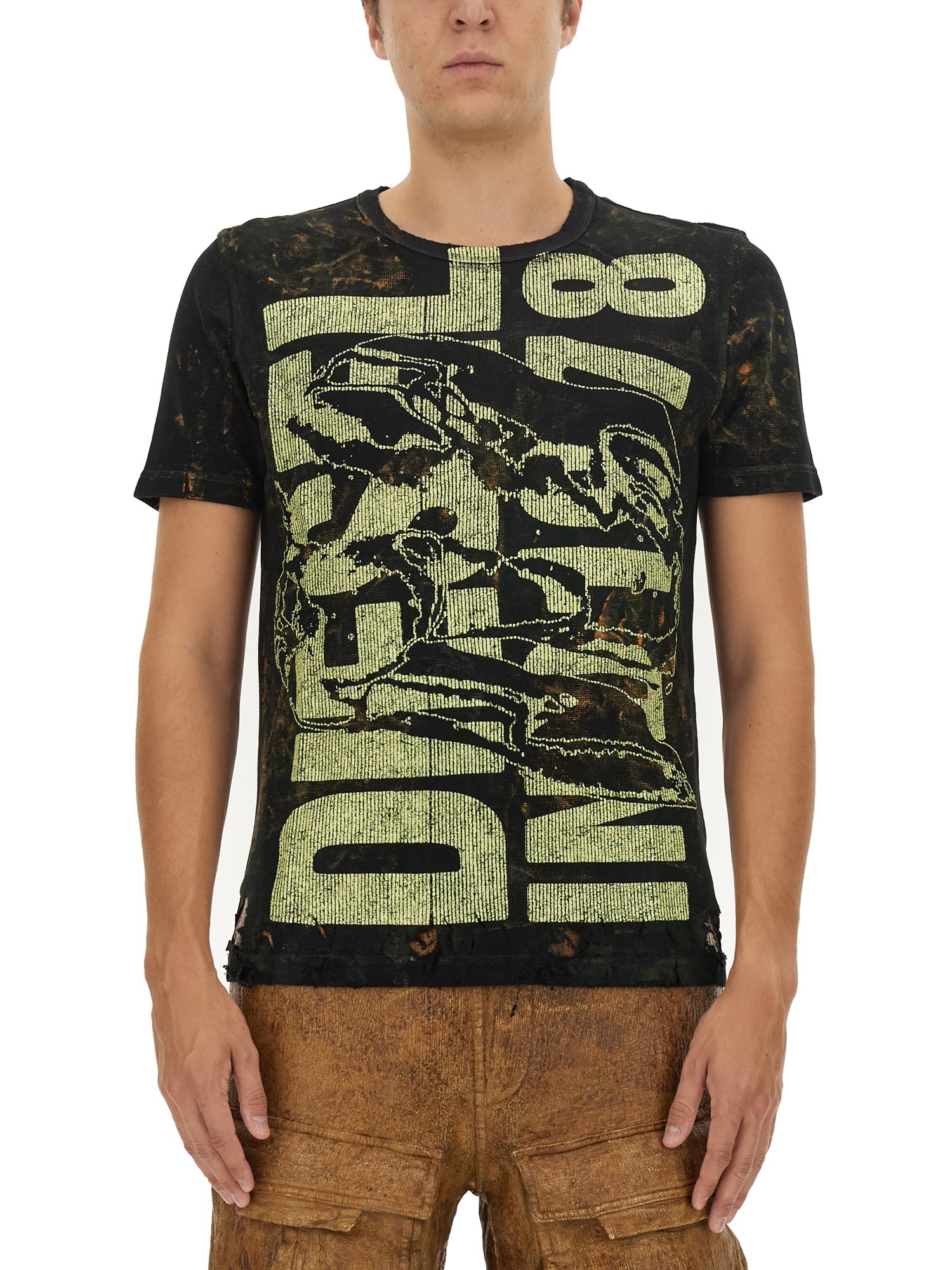 Diesel diesel distressed t-shirt