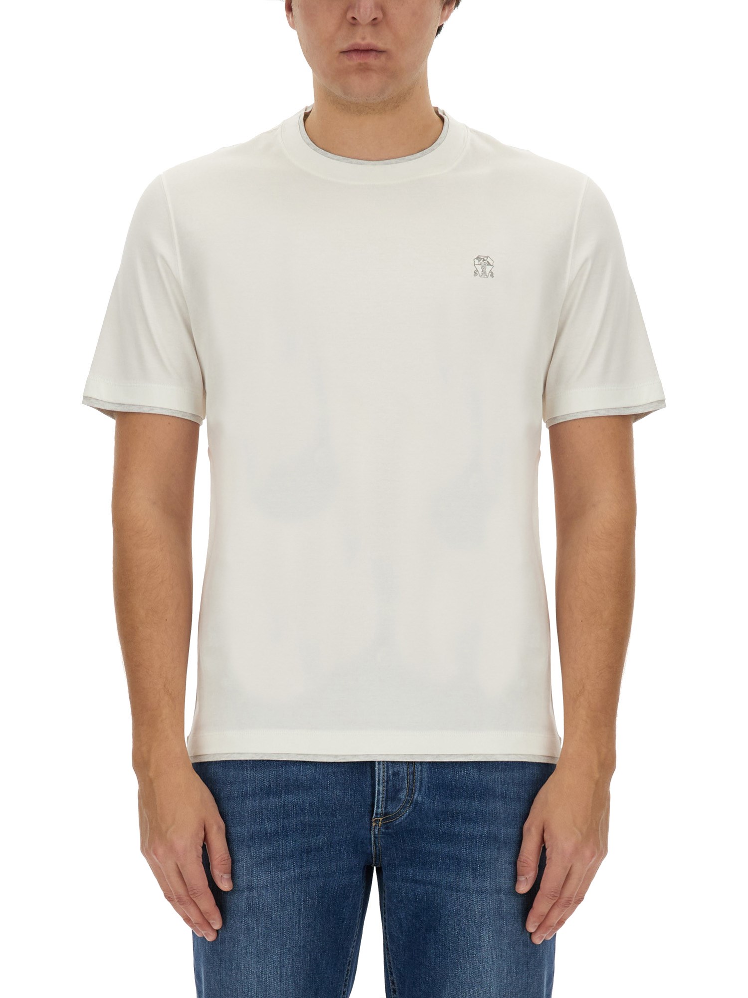 Brunello Cucinelli brunello cucinelli t-shirt with logo