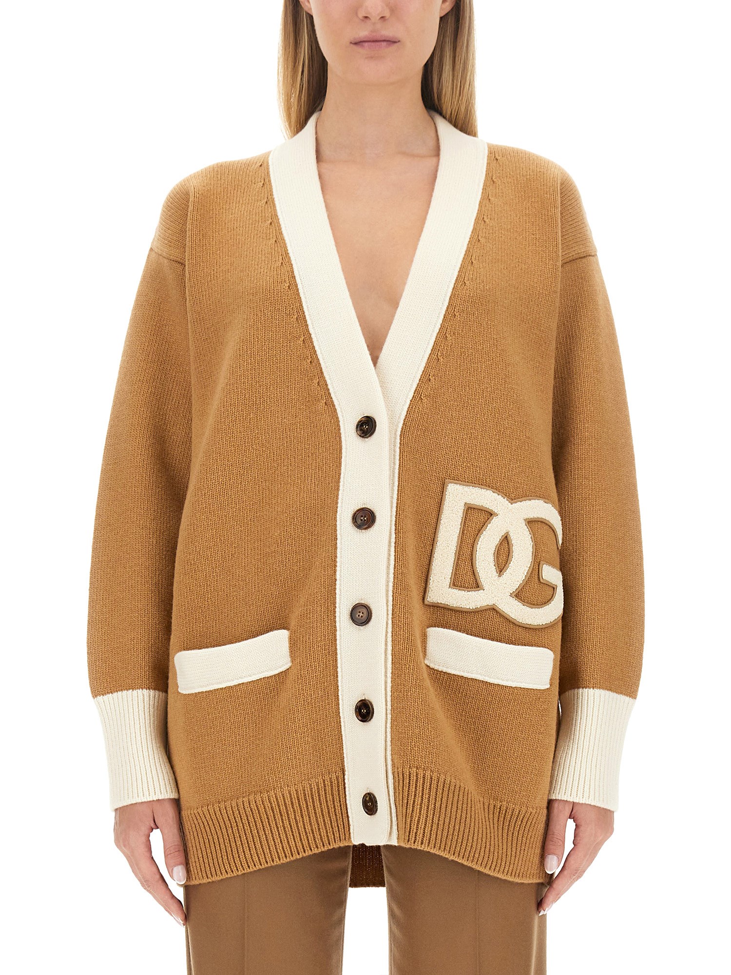 Dolce & Gabbana dolce & gabbana long cardigan with logo embroidery