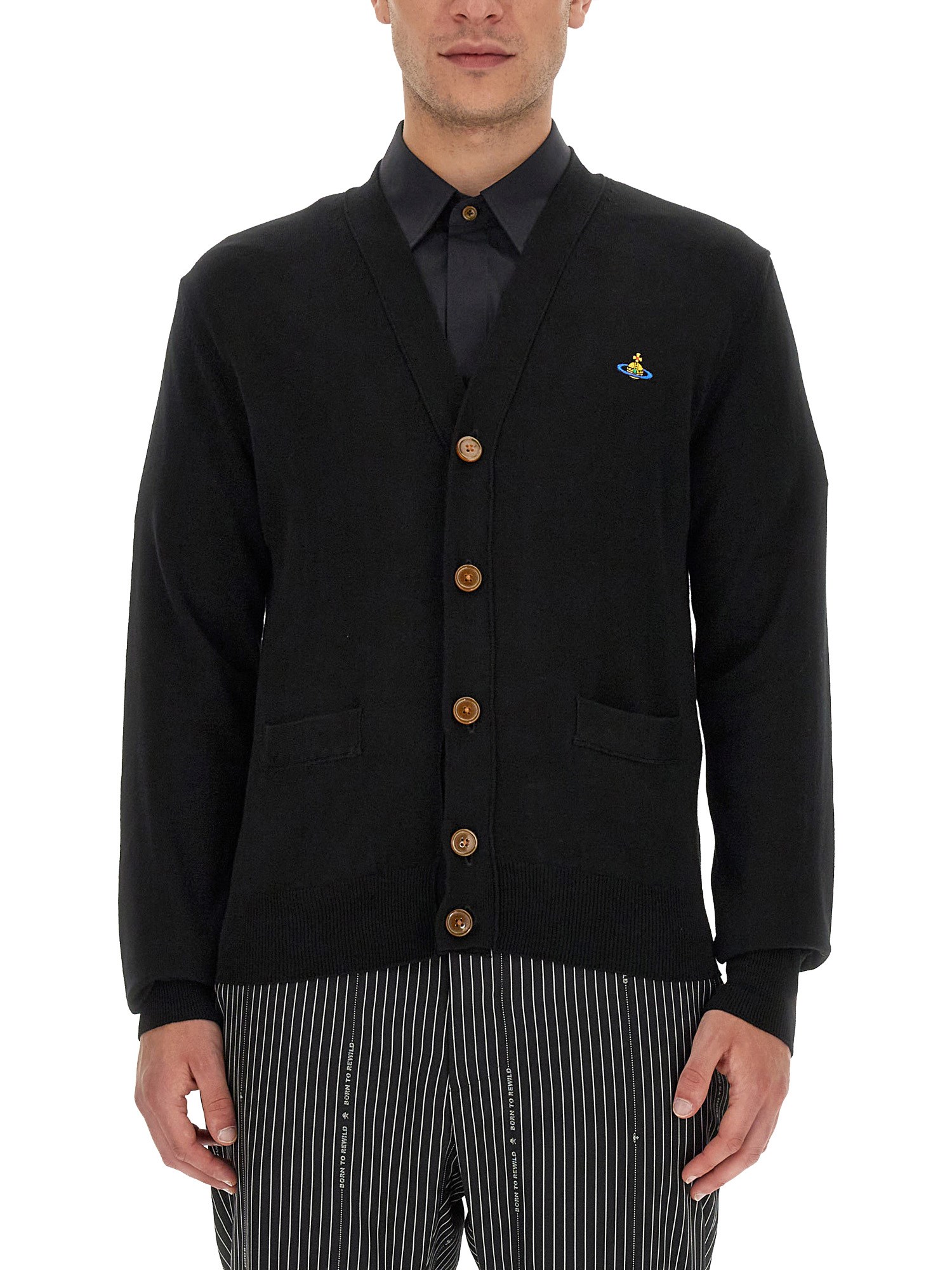 Vivienne Westwood vivienne westwood cardigan with orb embroidery