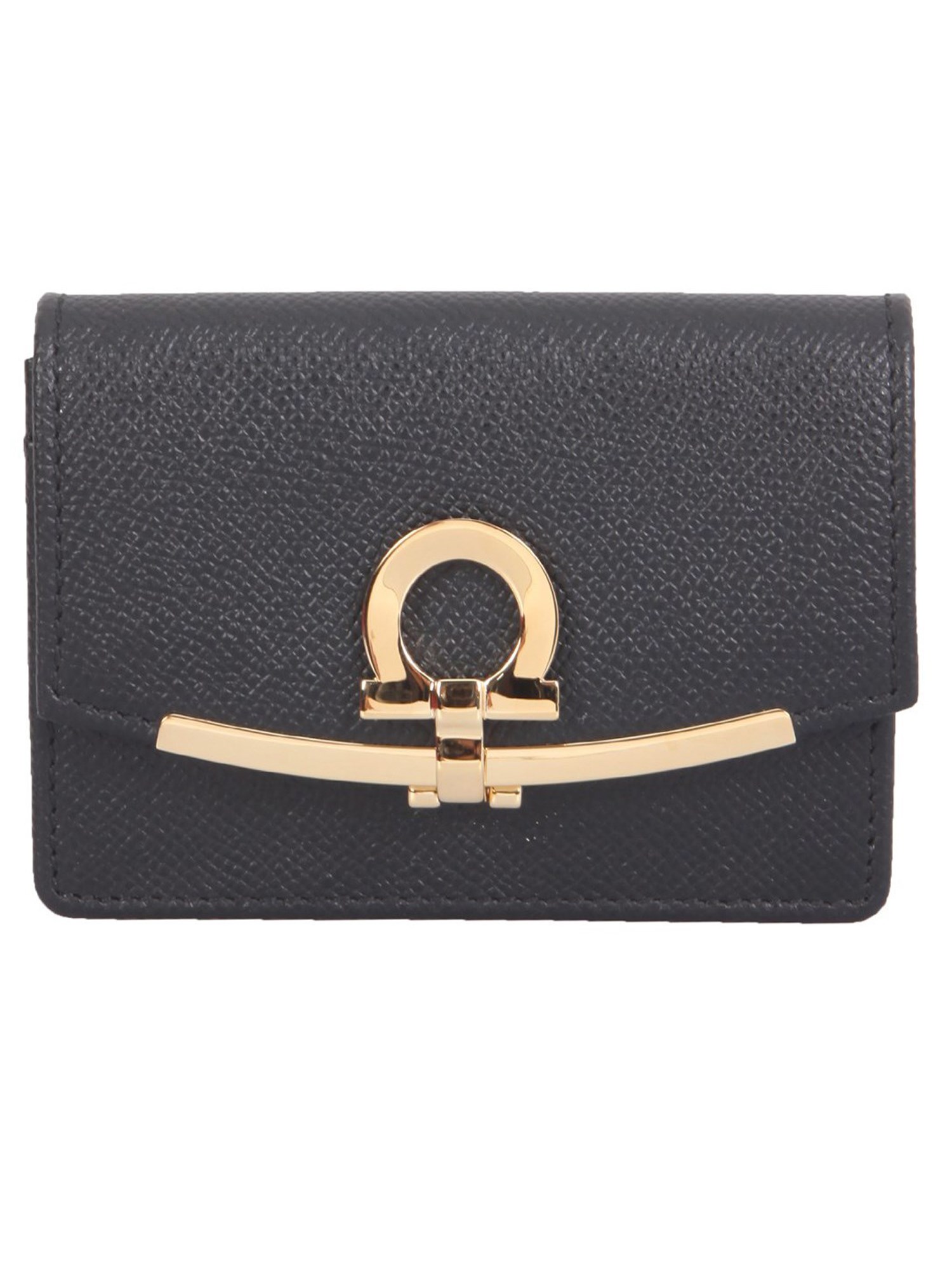 Ferragamo ferragamo gancini business card holder