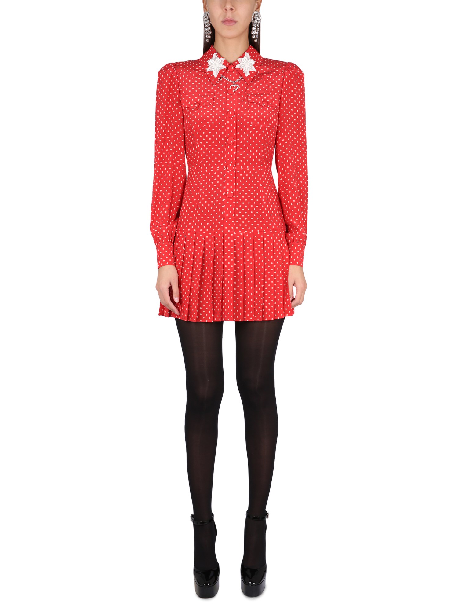 Alessandra Rich alessandra rich polka dot mini dress