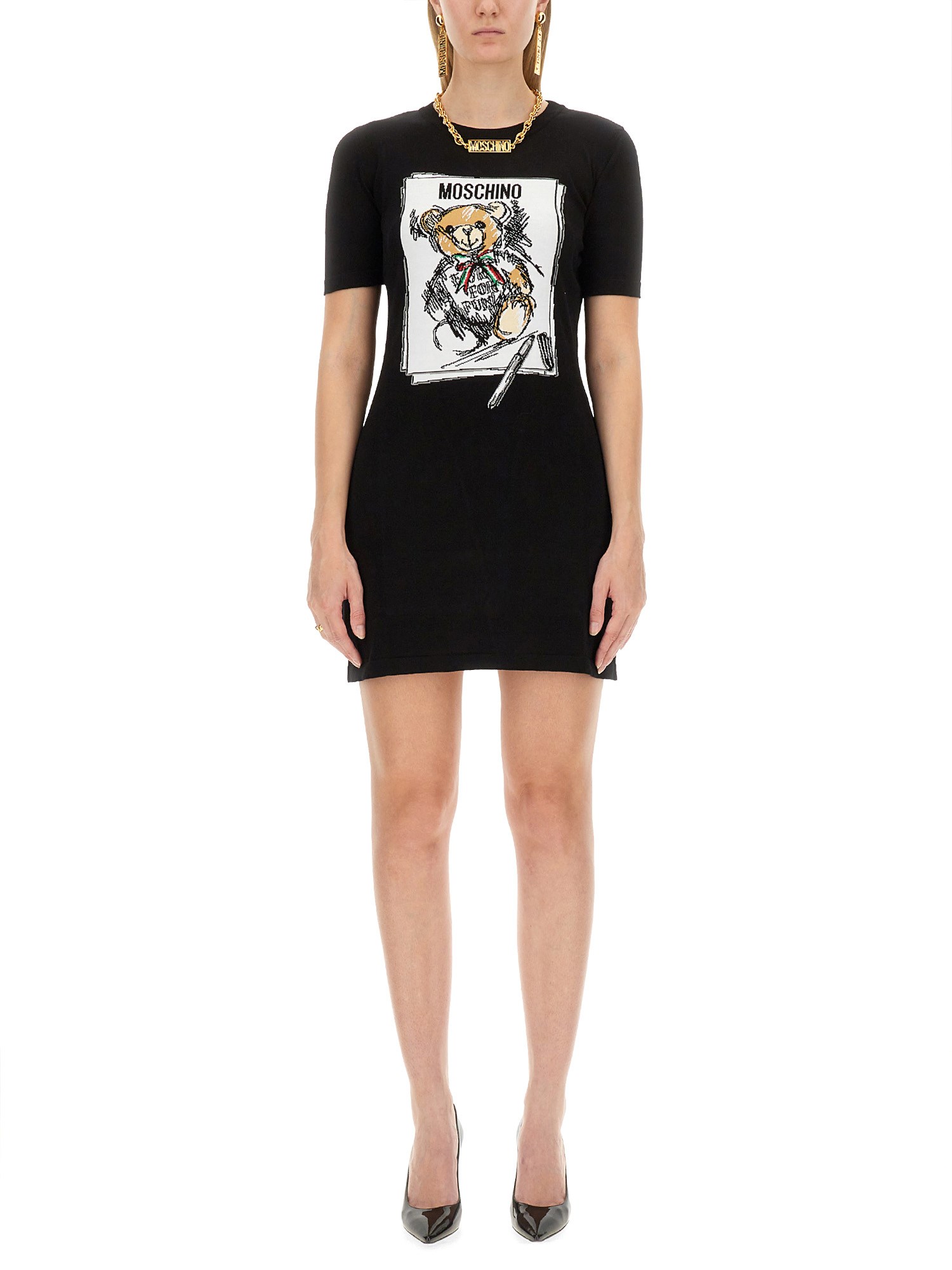 Moschino moschino dress with logo