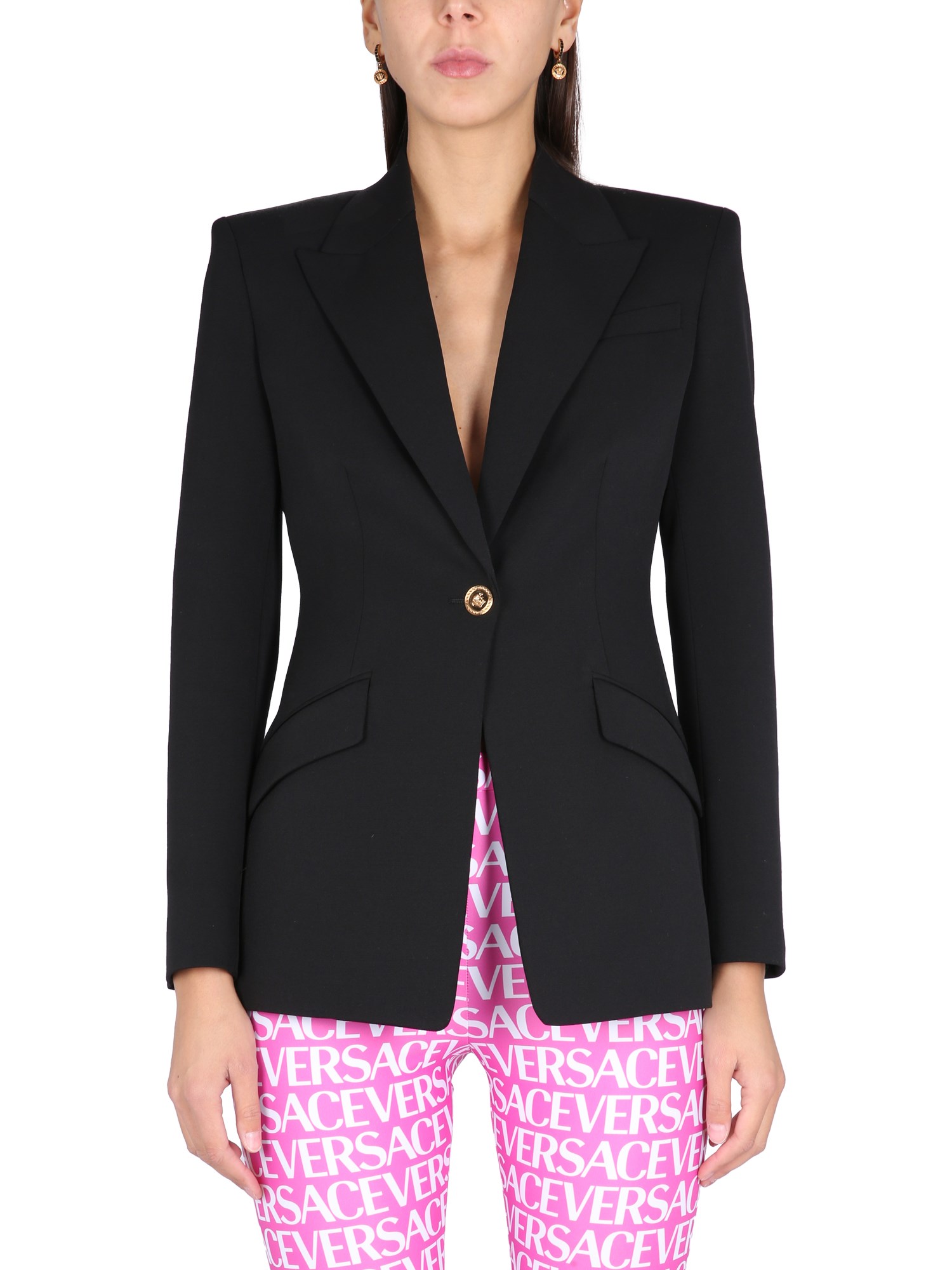 Versace versace single-breasted jacket