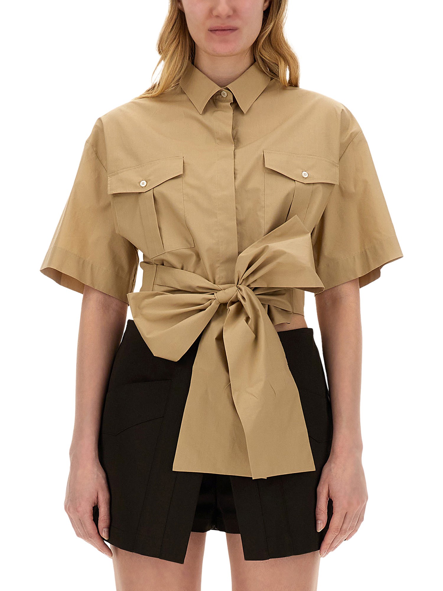 Msgm msgm shirt with bow