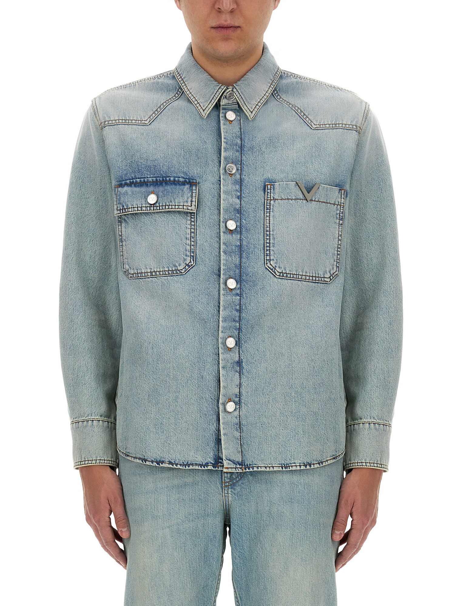 Valentino valentino denim shirt