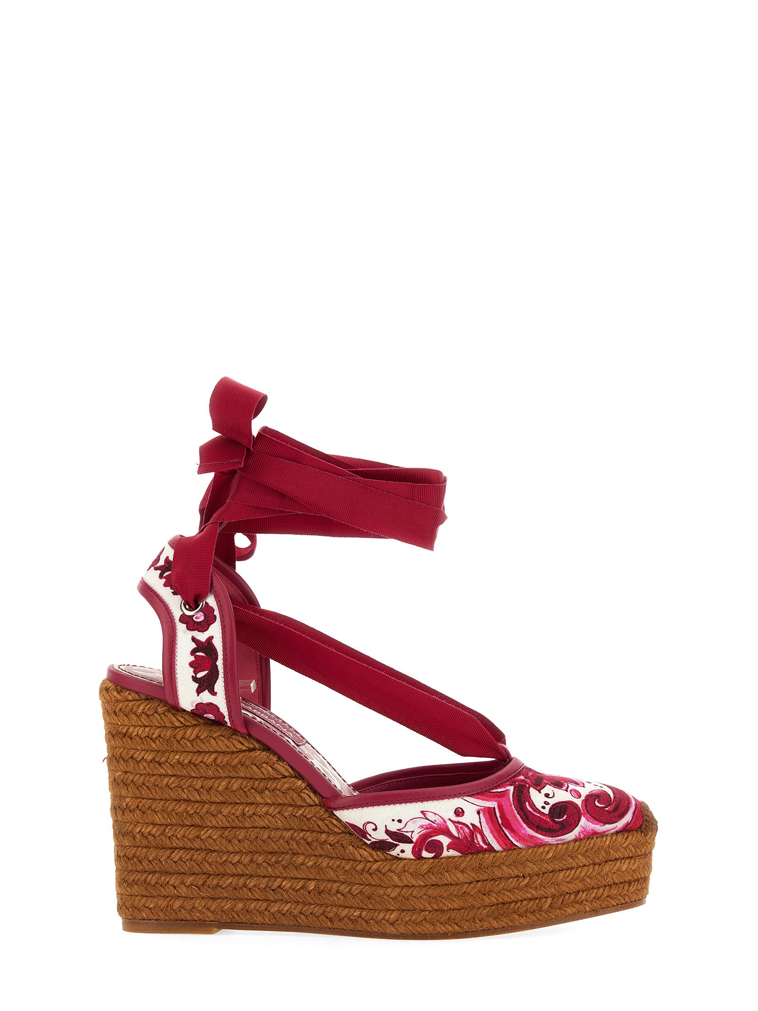 Dolce & Gabbana dolce & gabbana brocade fabric wedge