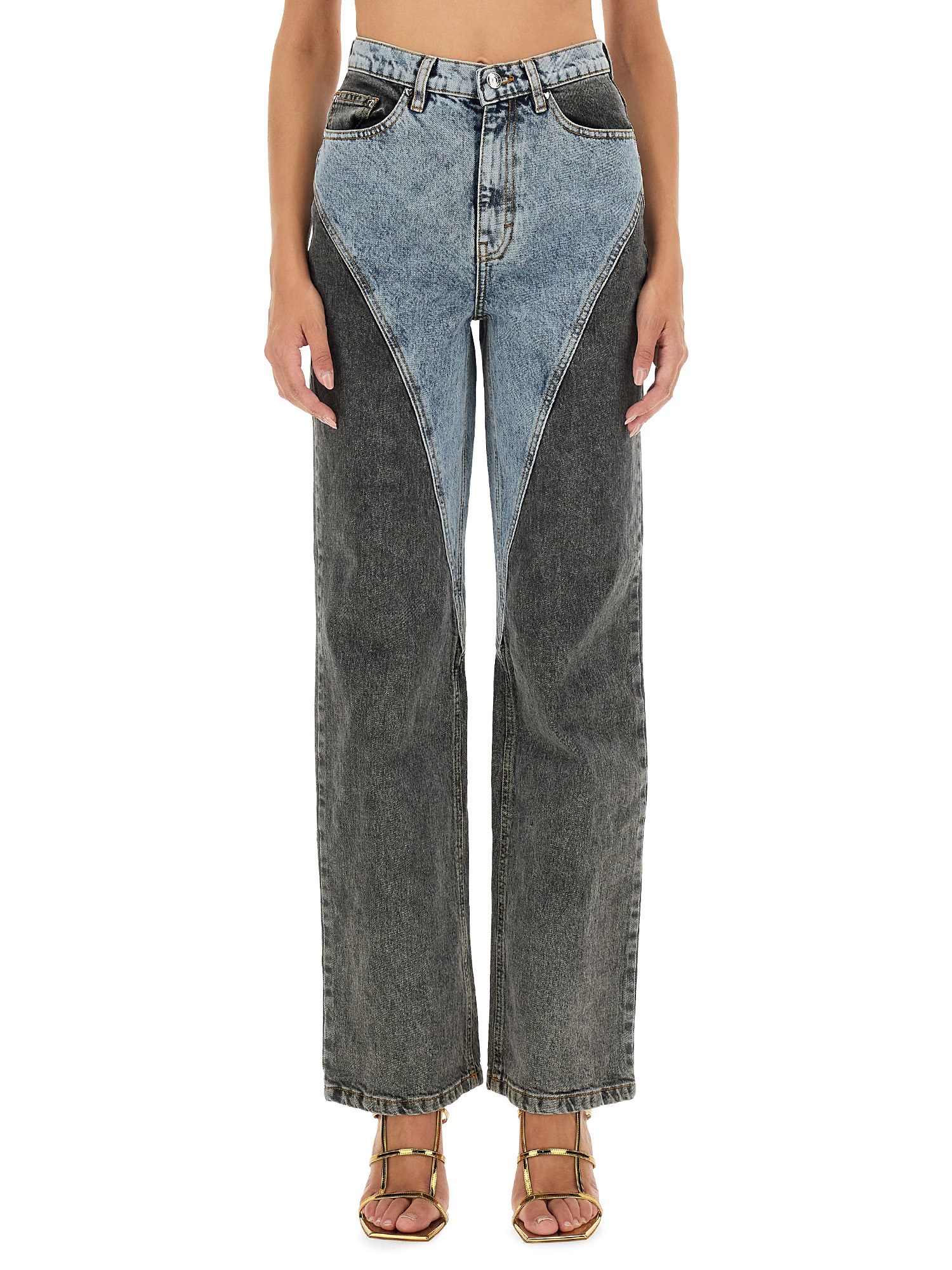  rotate birger christensen patchwork jeans