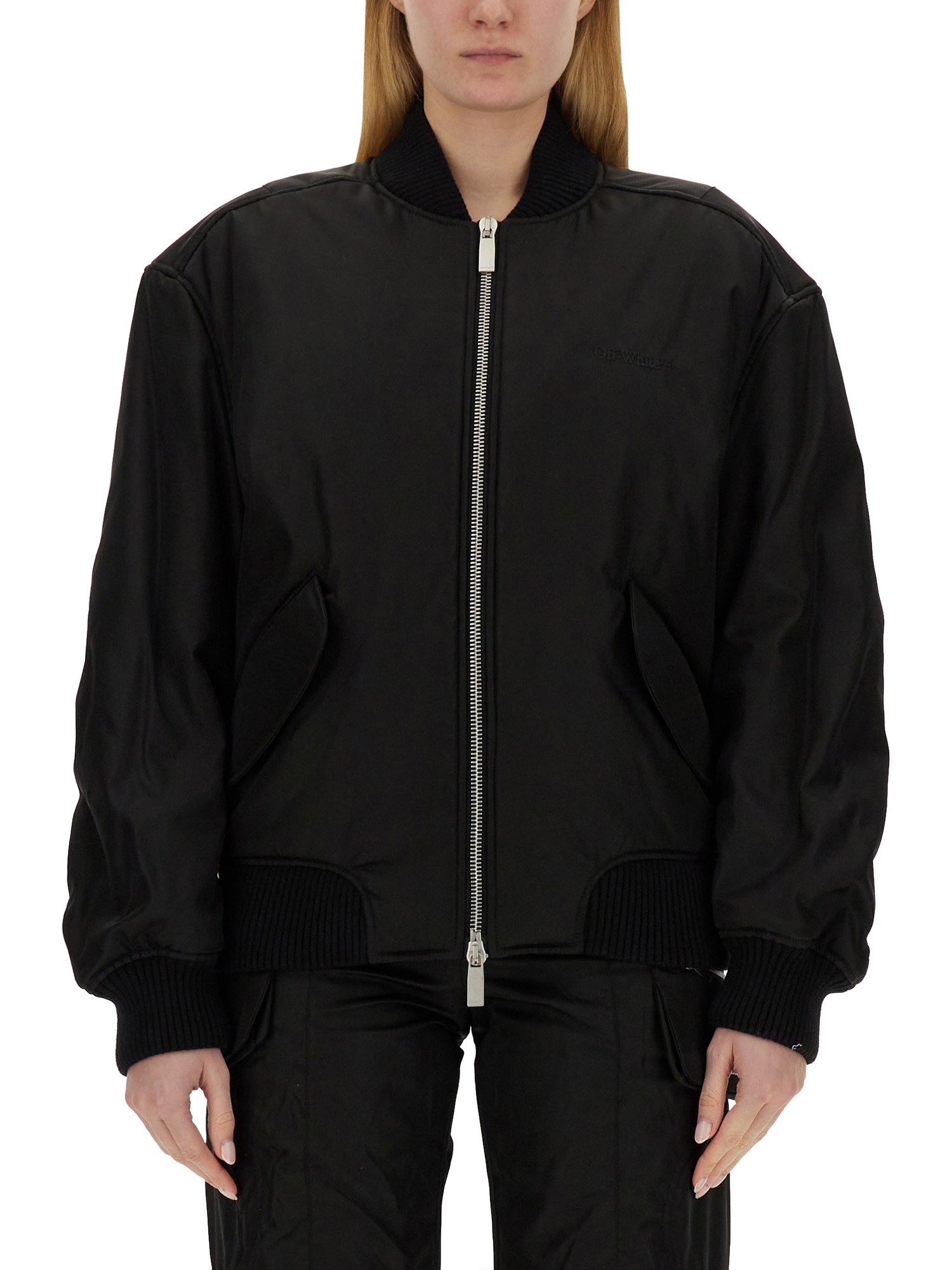 OFF-WHITE off-white nylon bomber jacket