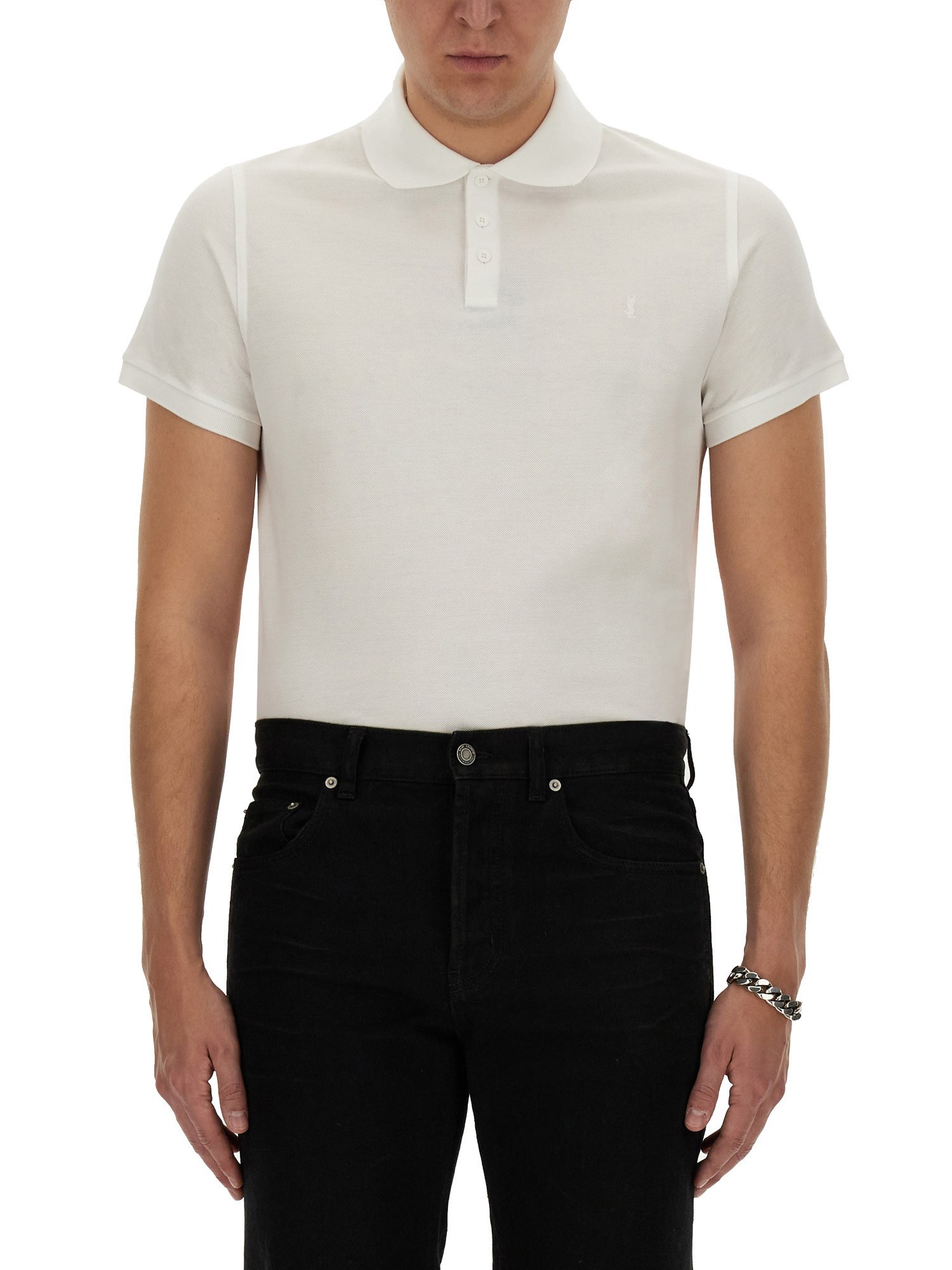 Saint Laurent saint laurent monogram polo