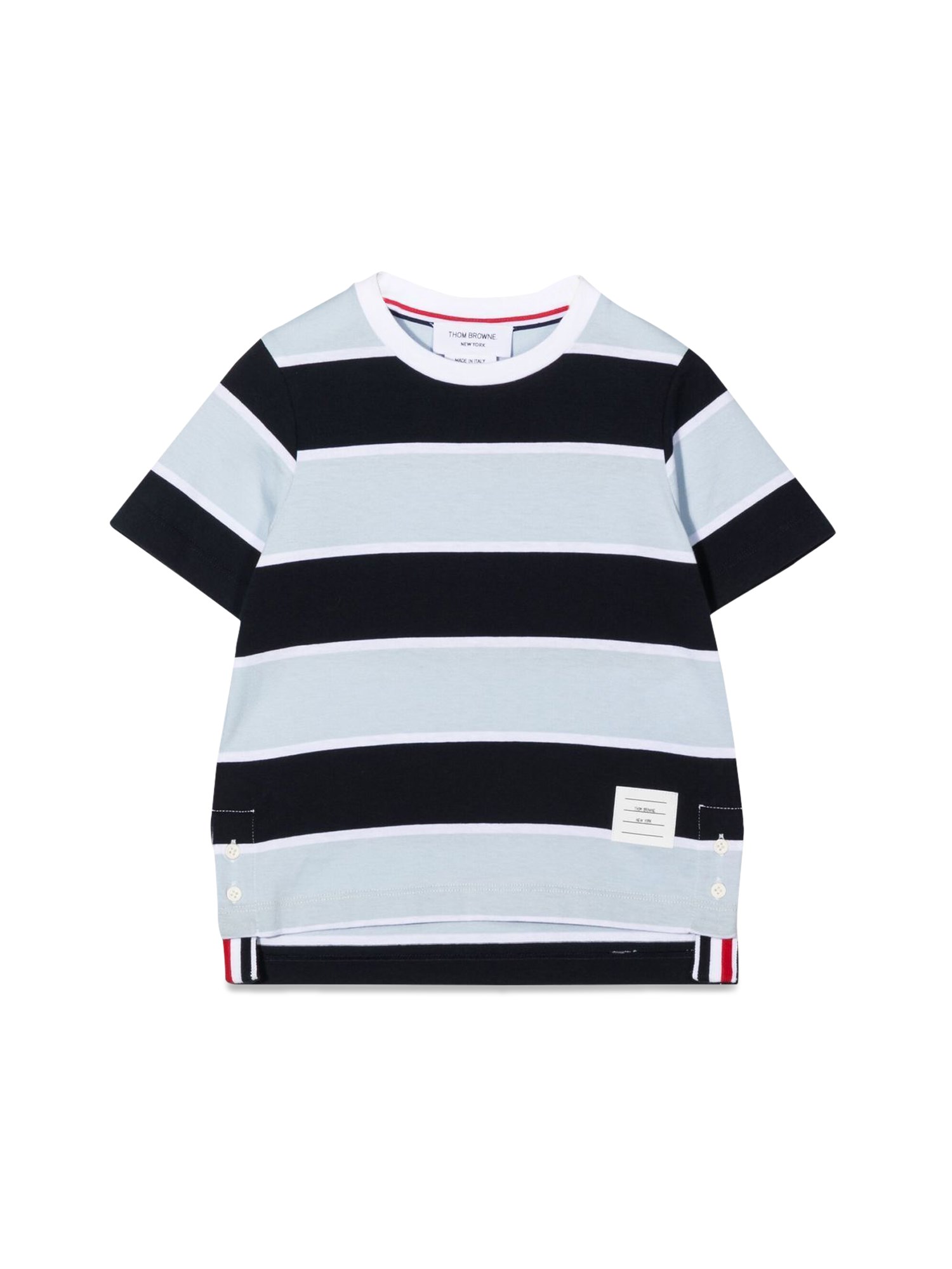 Thom Browne thom browne short sleeve rugby stripe t-shirt