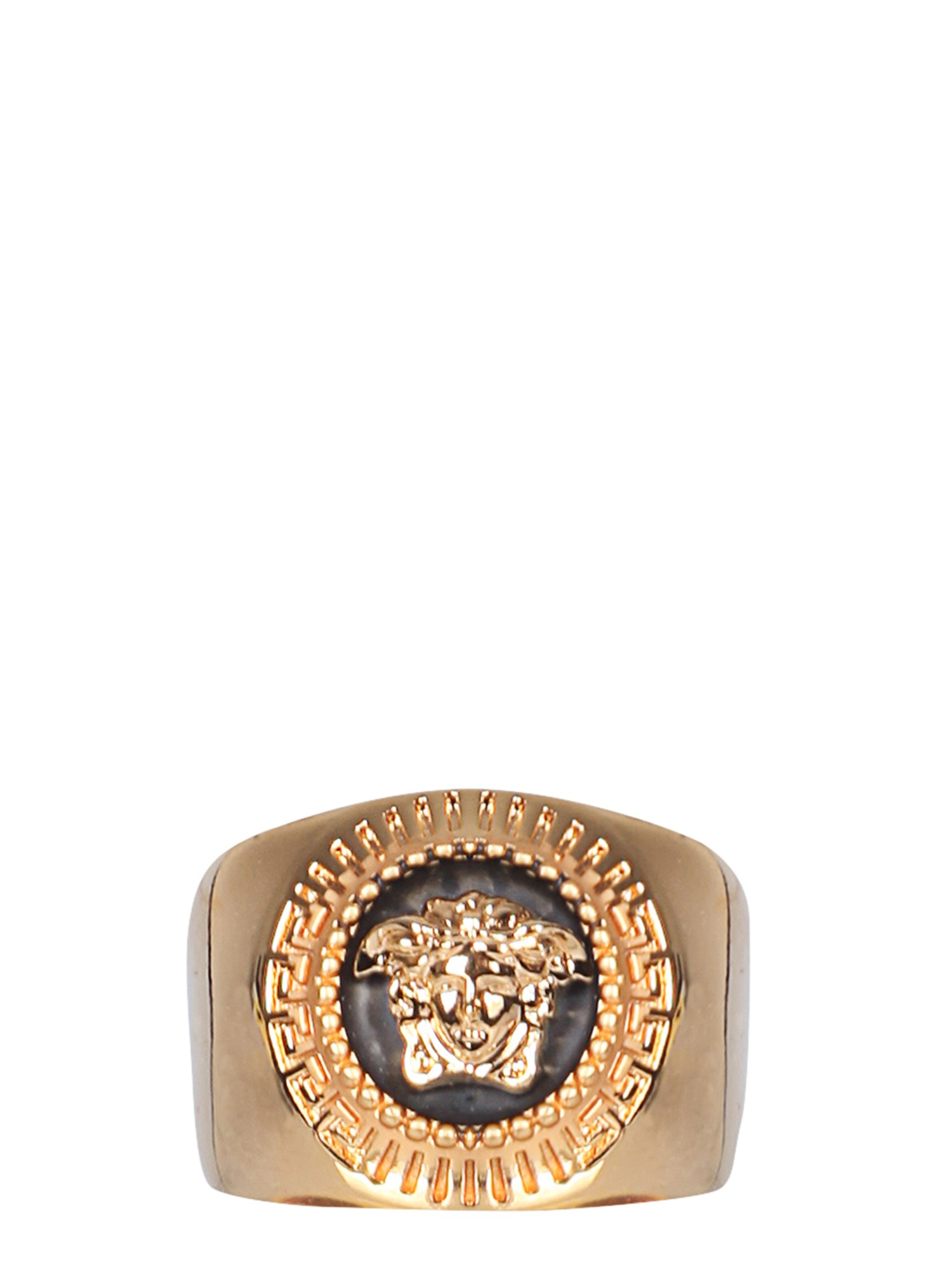 Versace versace medusa round enamel ring