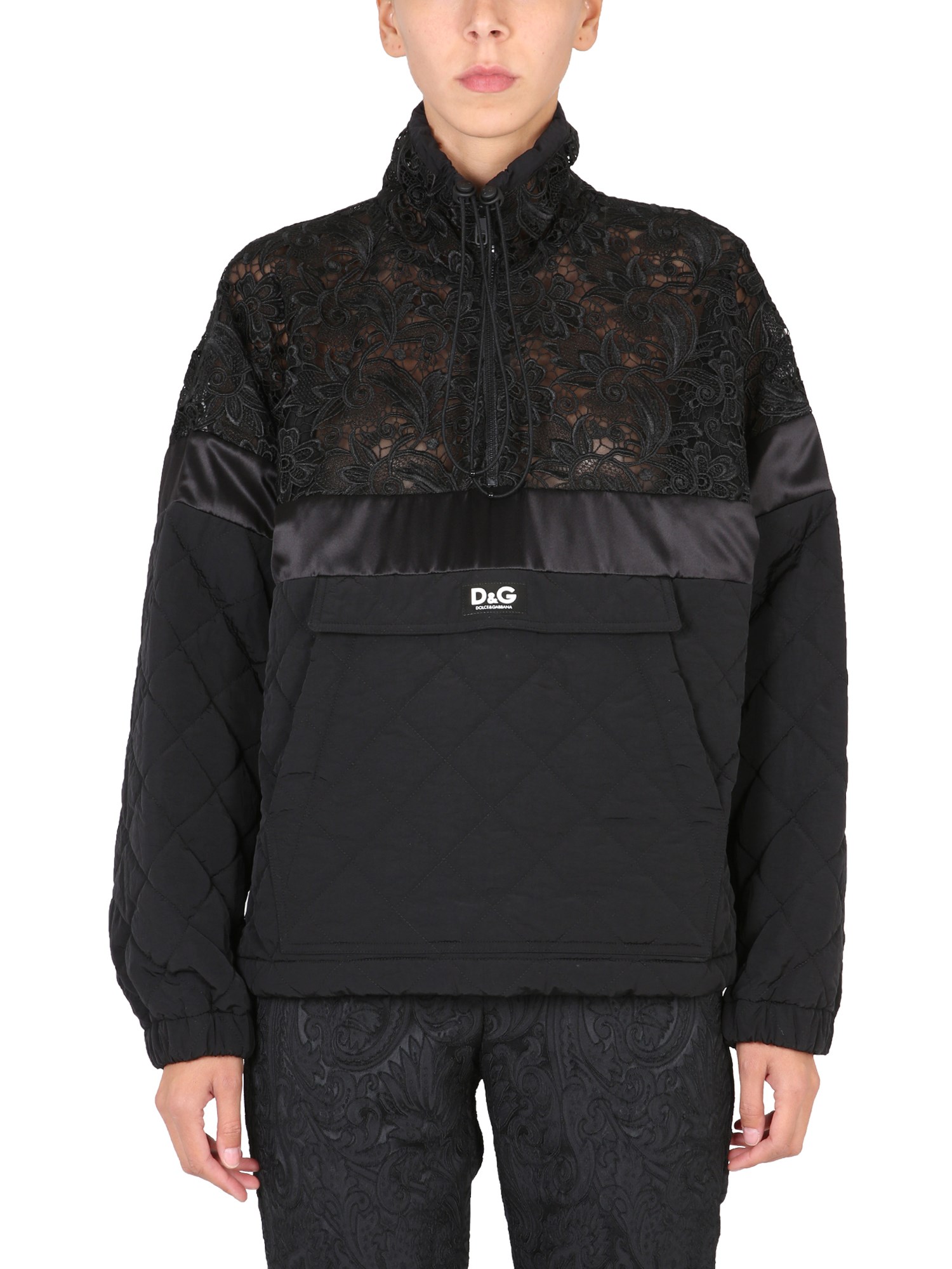 Dolce & Gabbana dolce & gabbana giacca anorak con patch logo