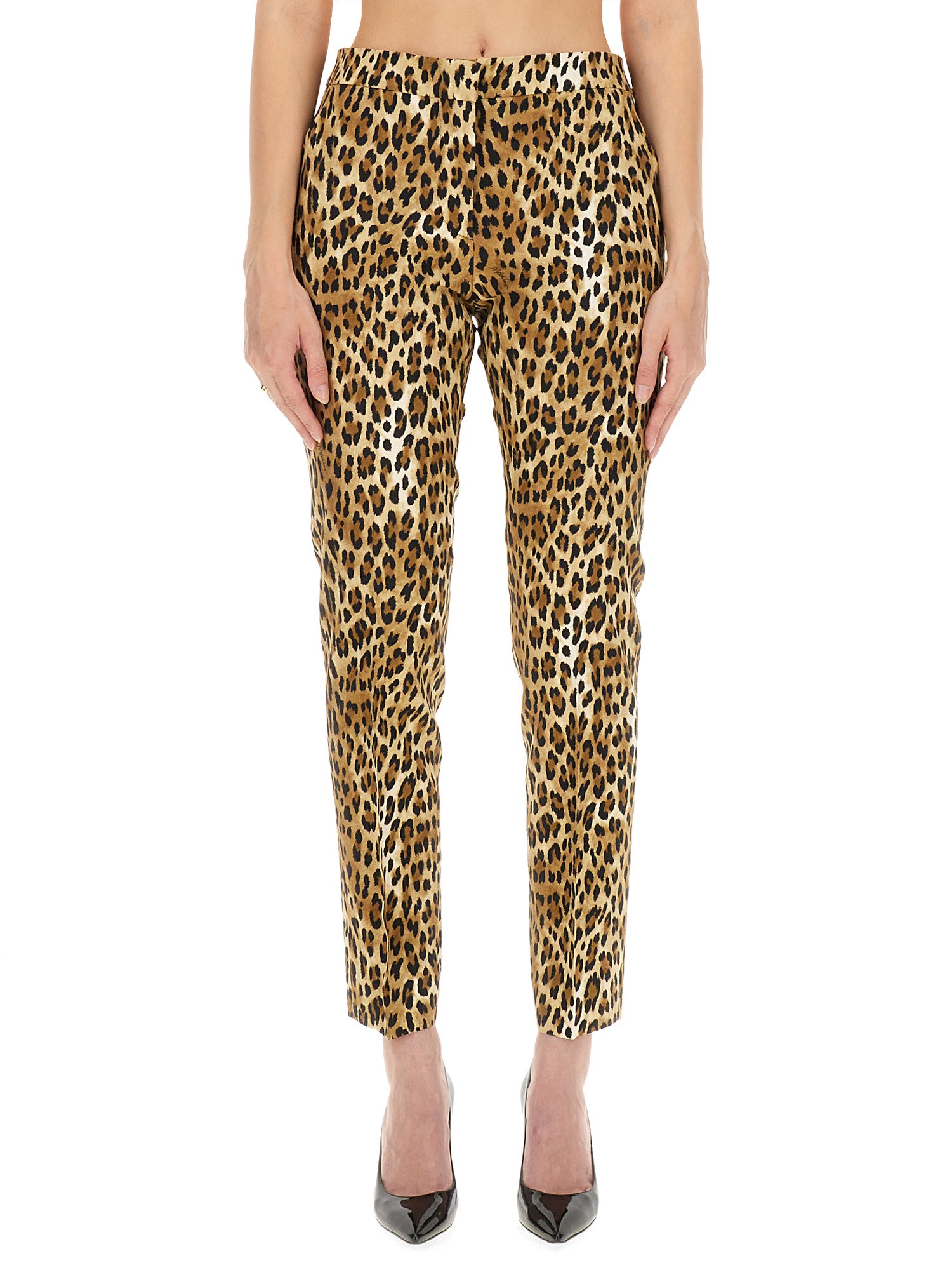 Moschino moschino pants with animal pattern