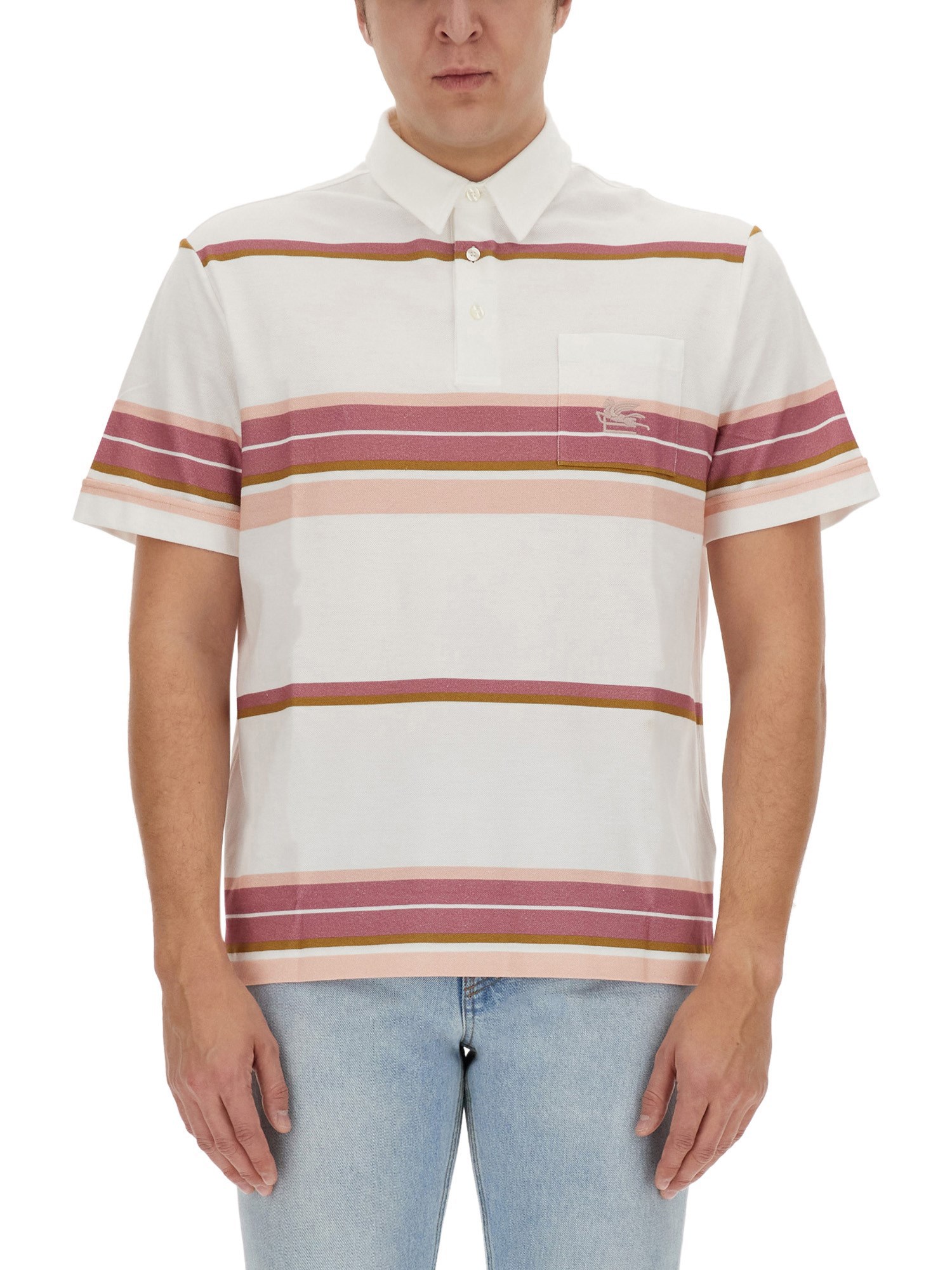 Etro etro polo shirt with pegasus embroidery