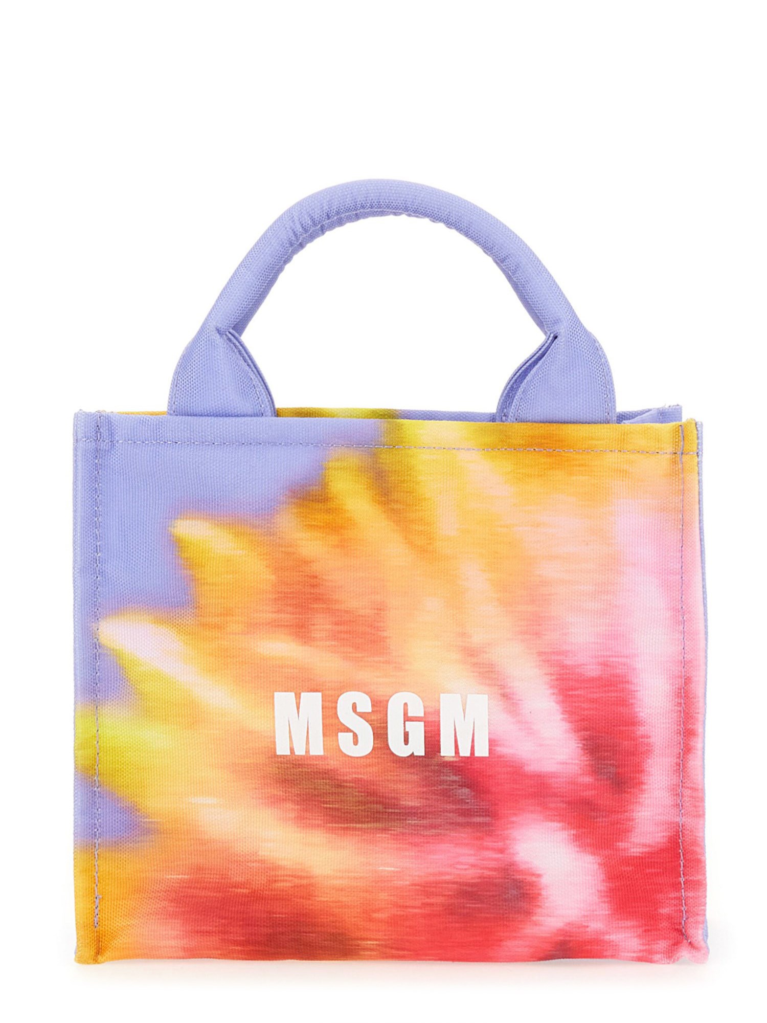 Msgm msgm small tote bag with daisy print