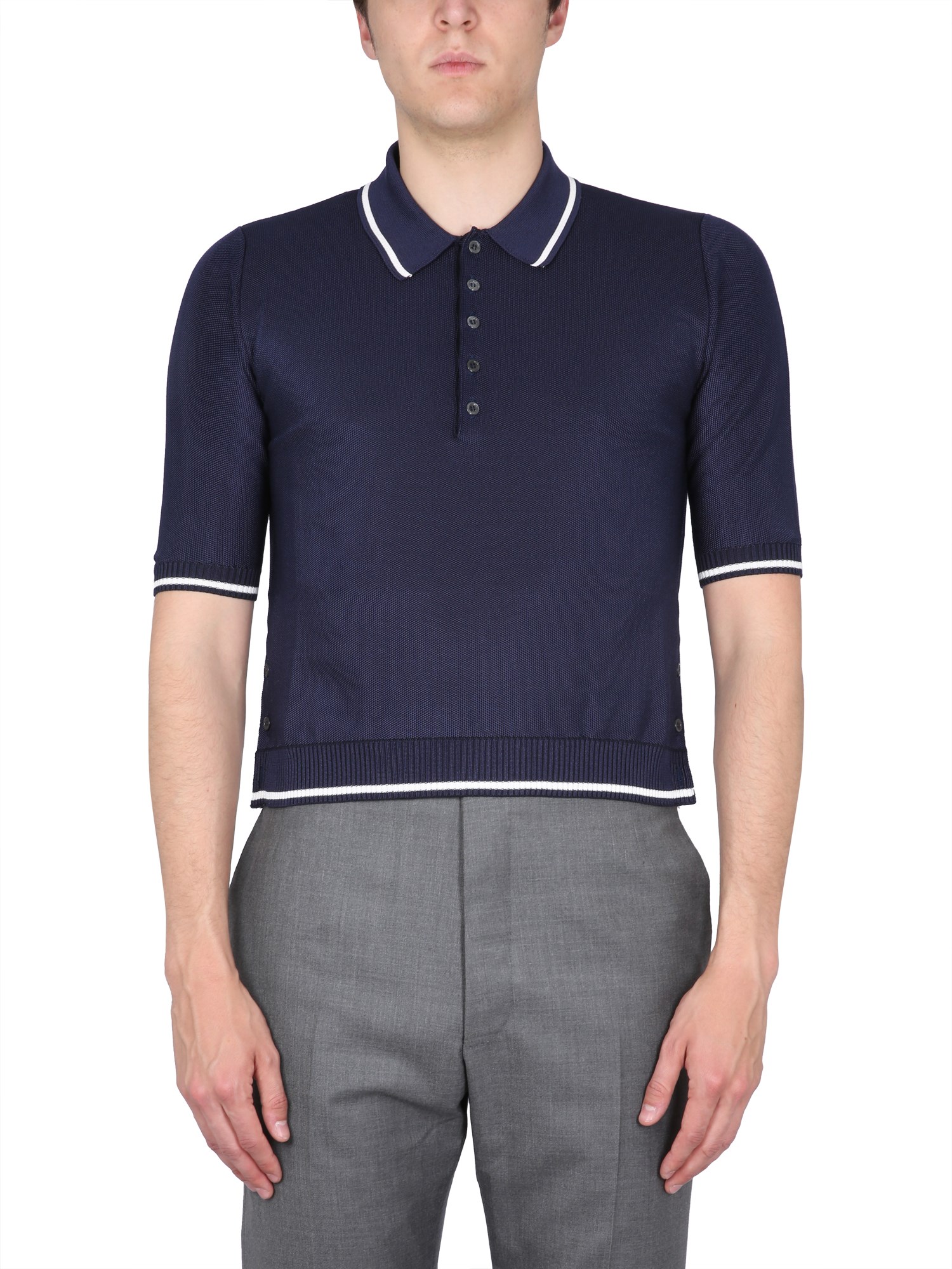 Thom Browne thom browne polo in pique.