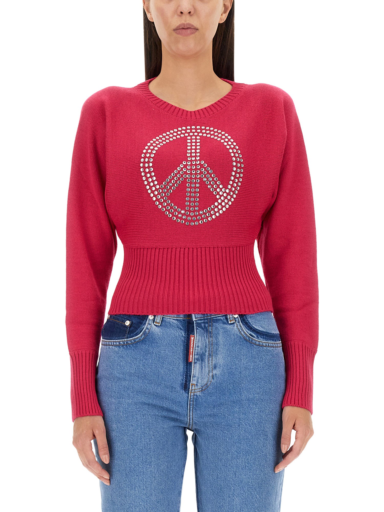 Moschino Jeans moschino jeans peace symbol jersey