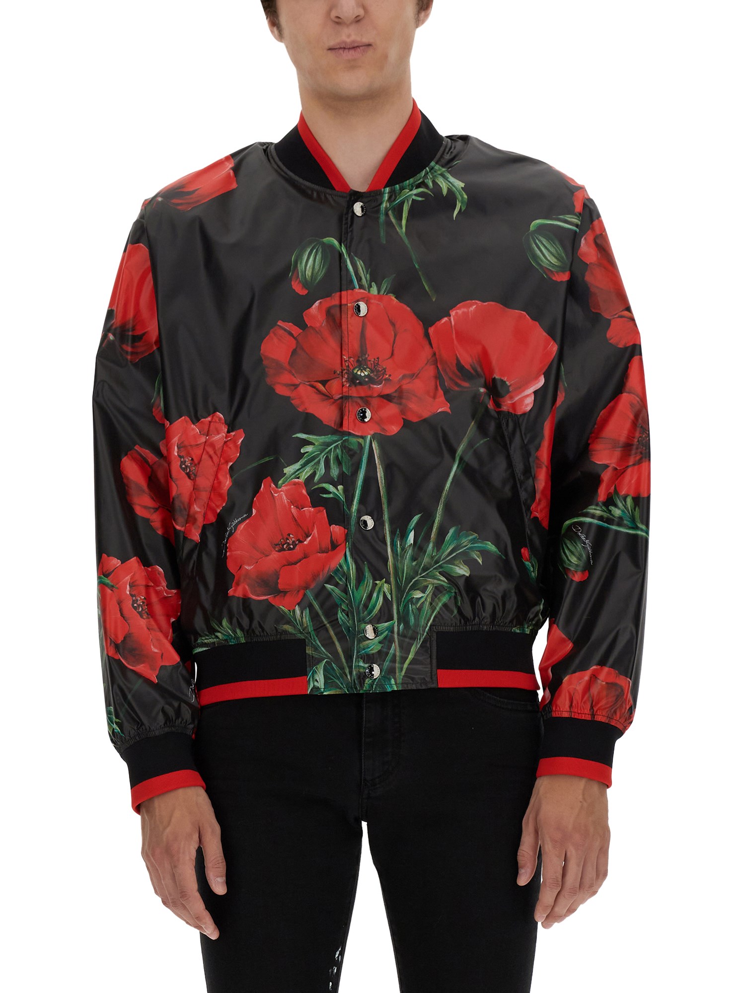 Dolce & Gabbana dolce & gabbana poppy print jacket