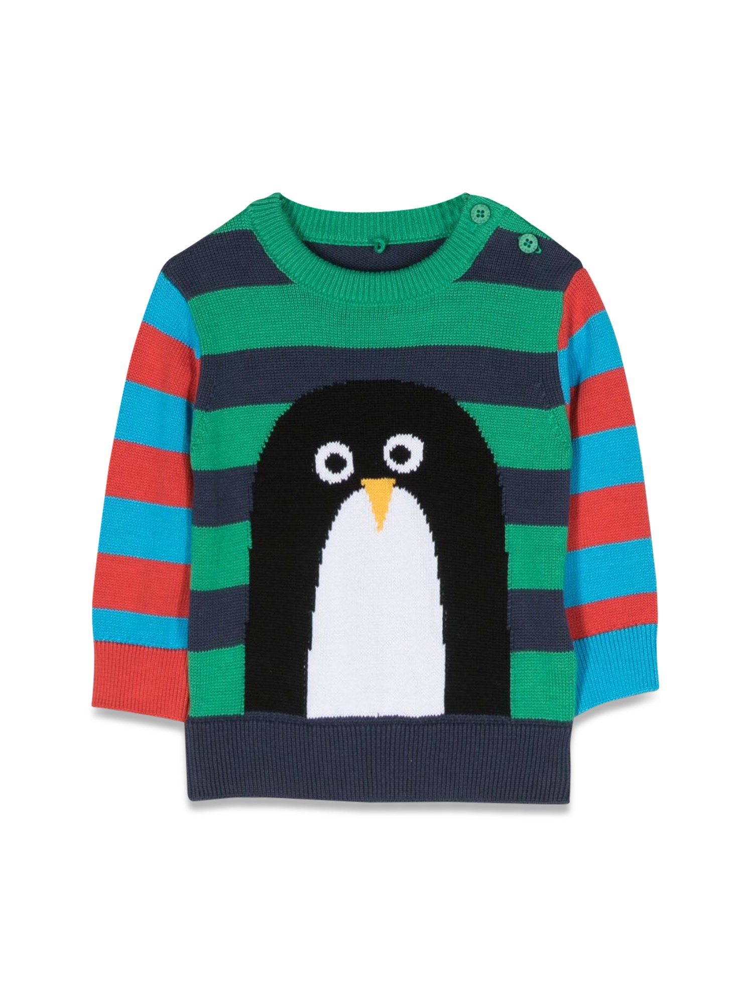 Stella McCartney stella mccartney penguin stripes crew neck pullover