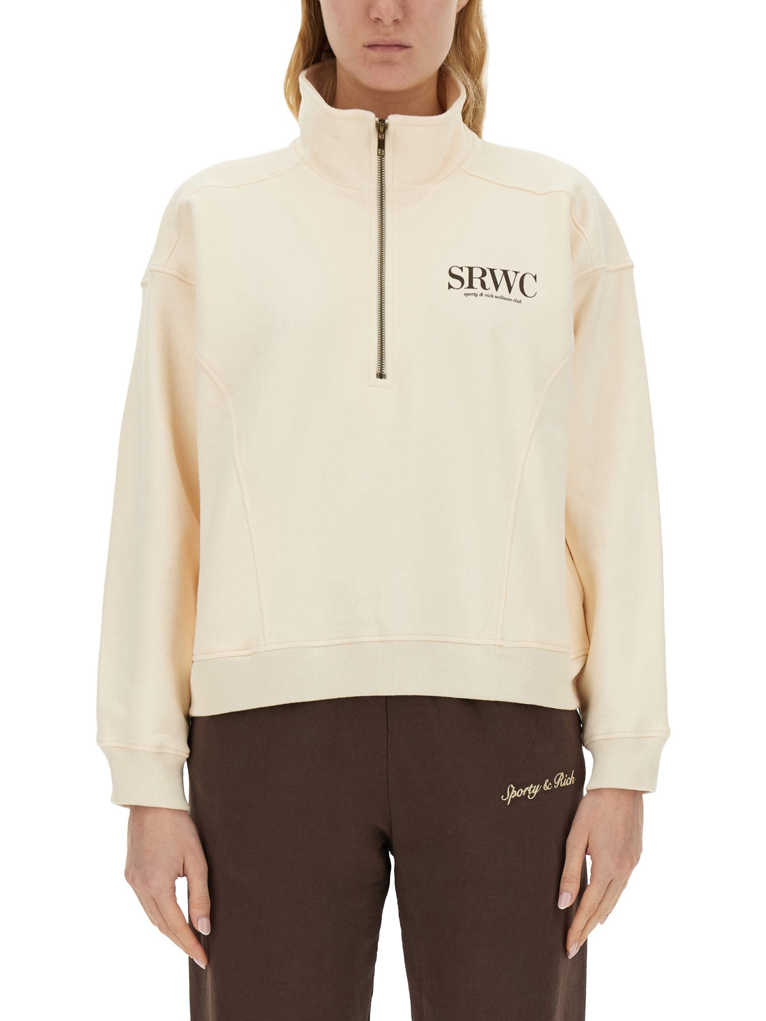 Sporty & Rich sporty & rich sweatshirt with logo