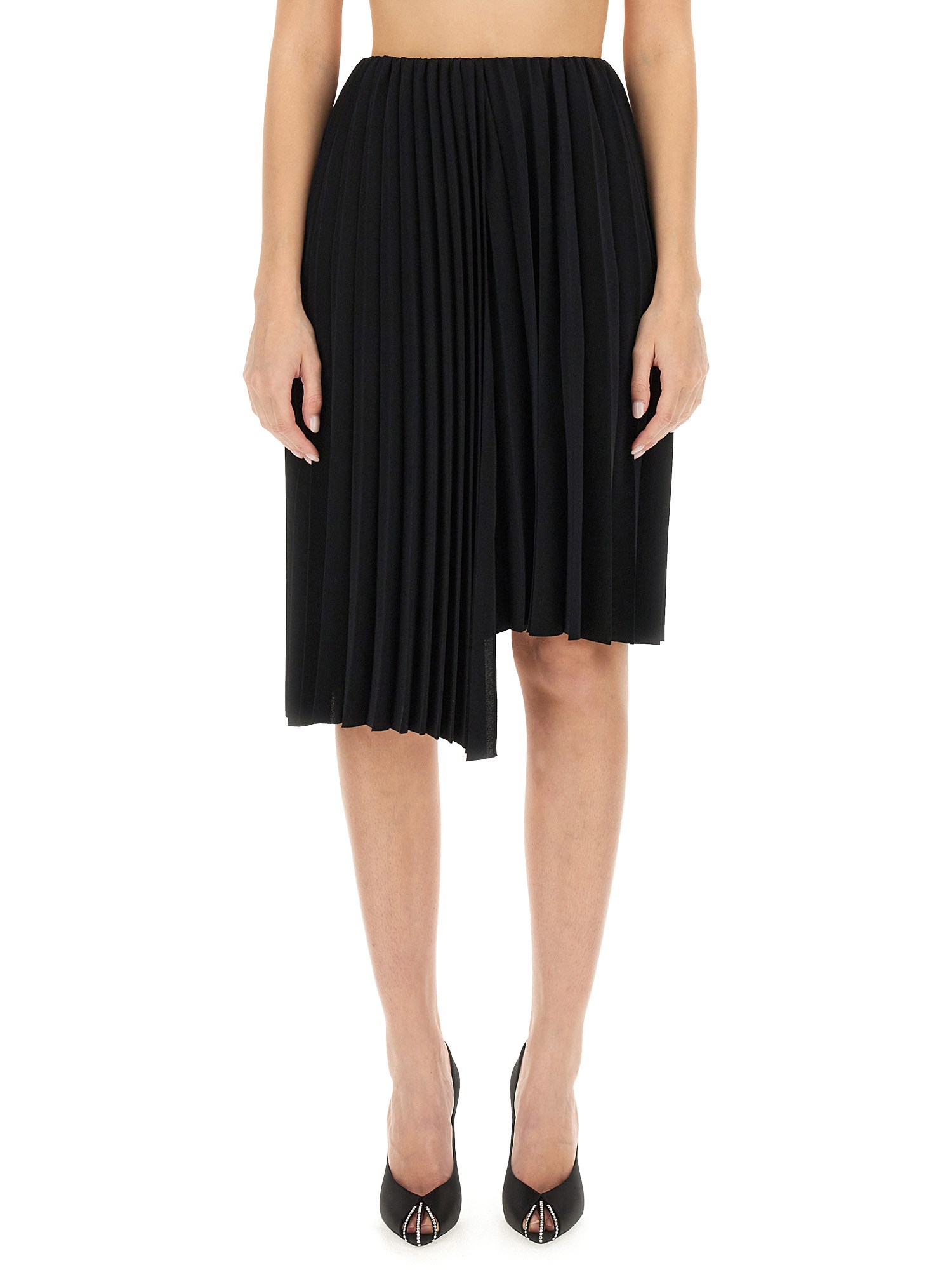 Saint Laurent saint laurent pleated midi skirt