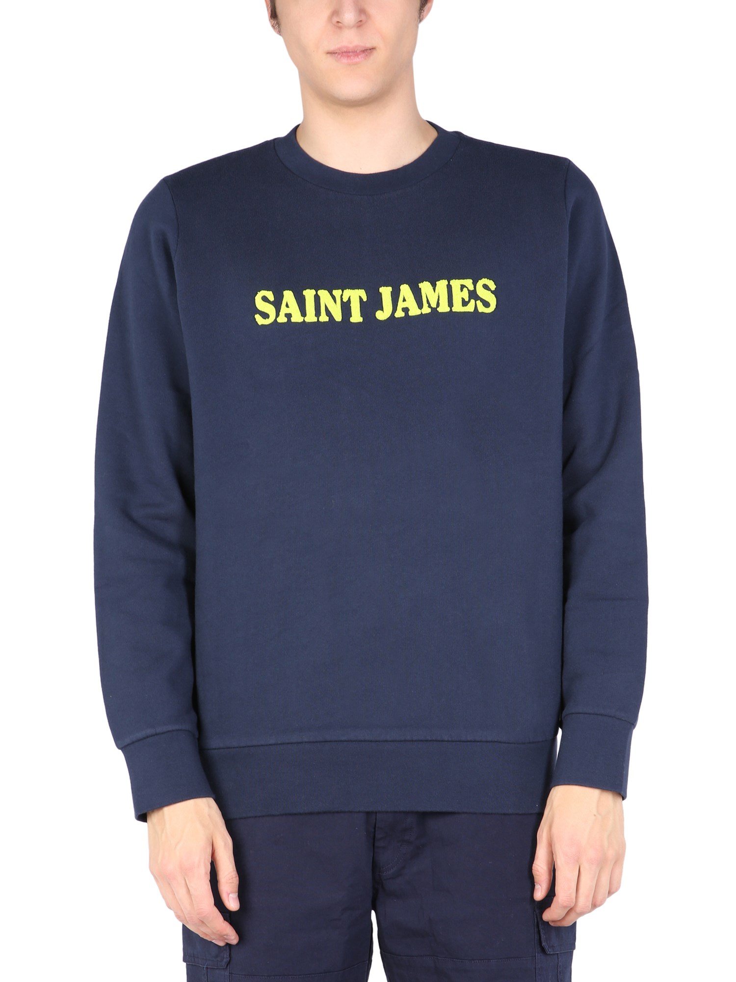 saint james saint james sweatshirt with logo print