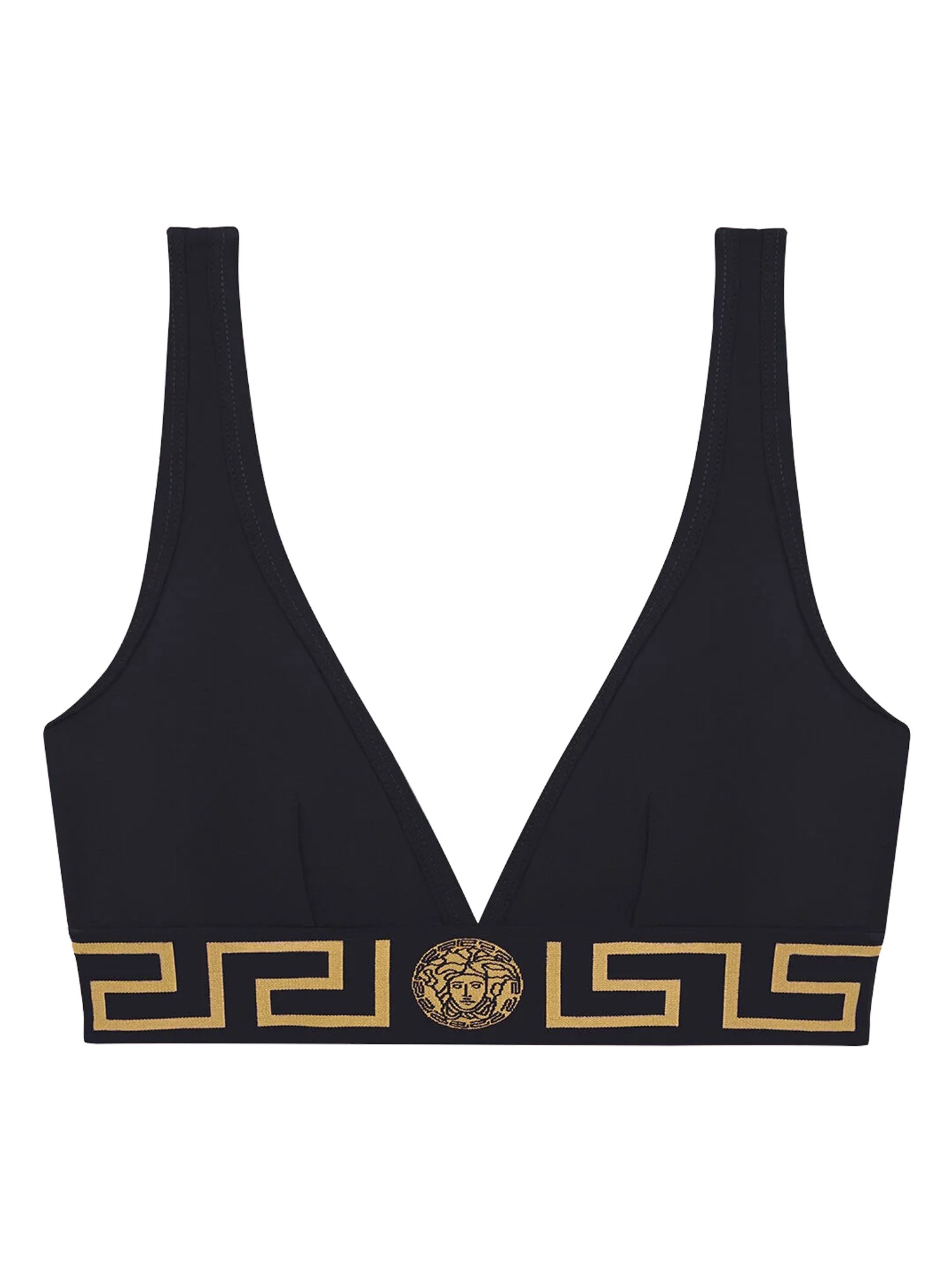 Versace versace bralette with greek border