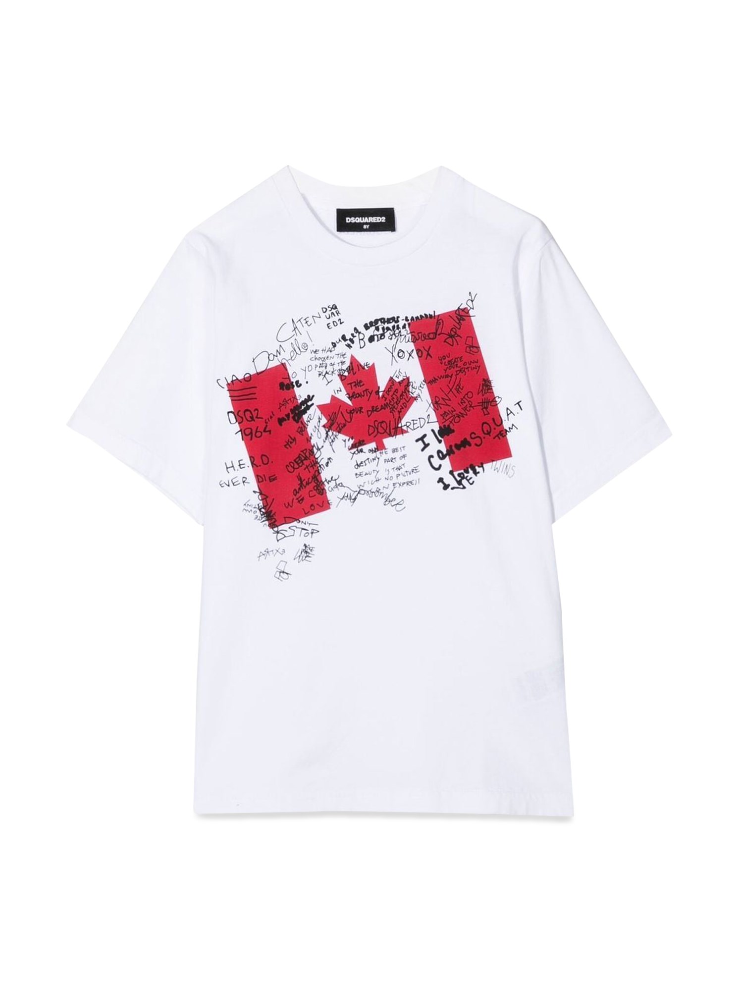 dsquared dsquared flag t-shirt