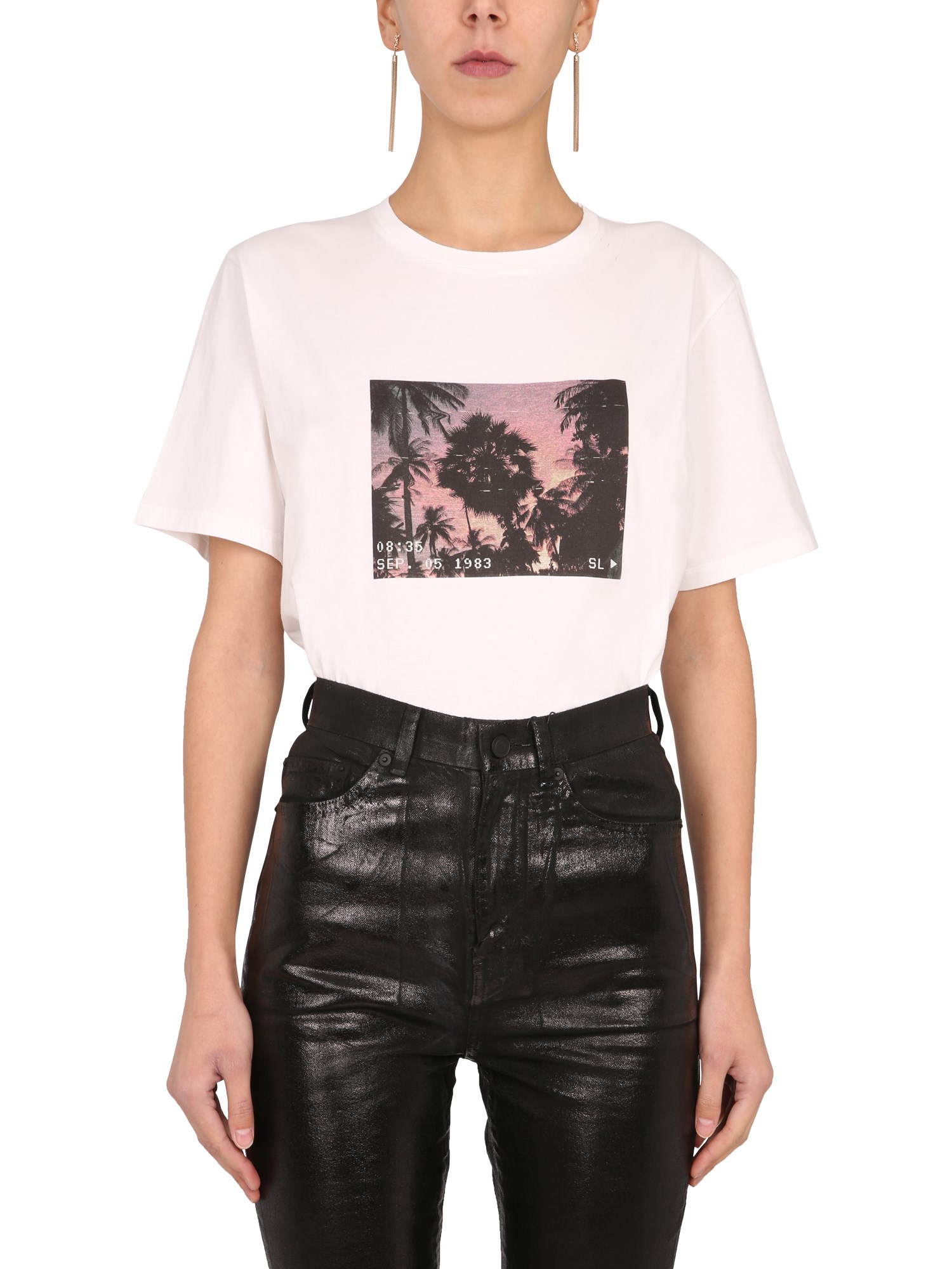 Saint Laurent saint laurent printed t-shirt