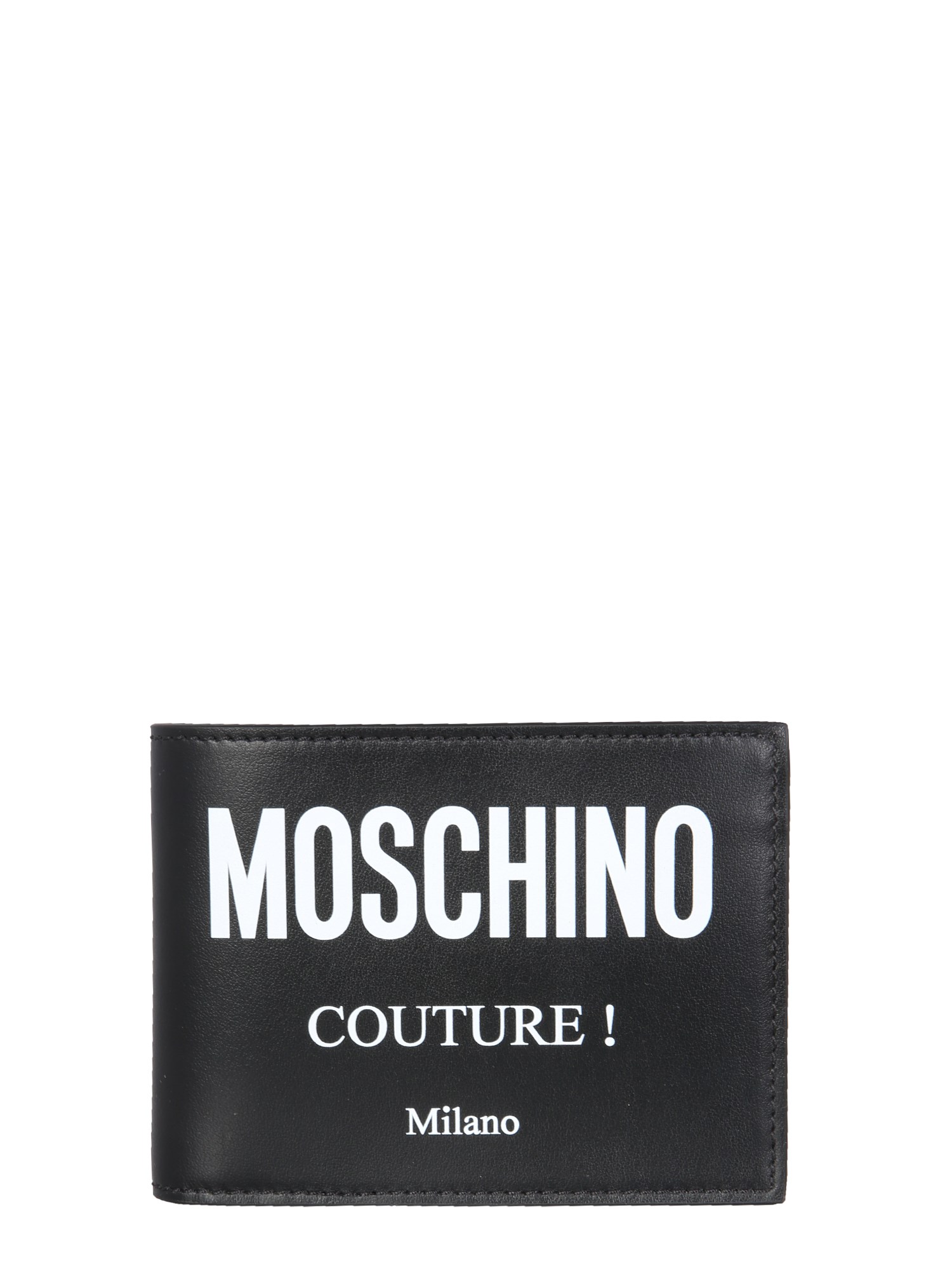 Moschino moschino bifold wallet with logo