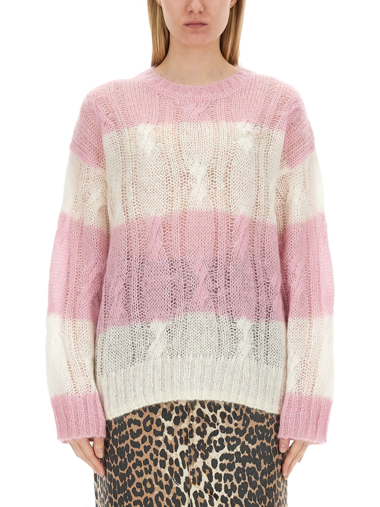 Ganni ganni cable-knit