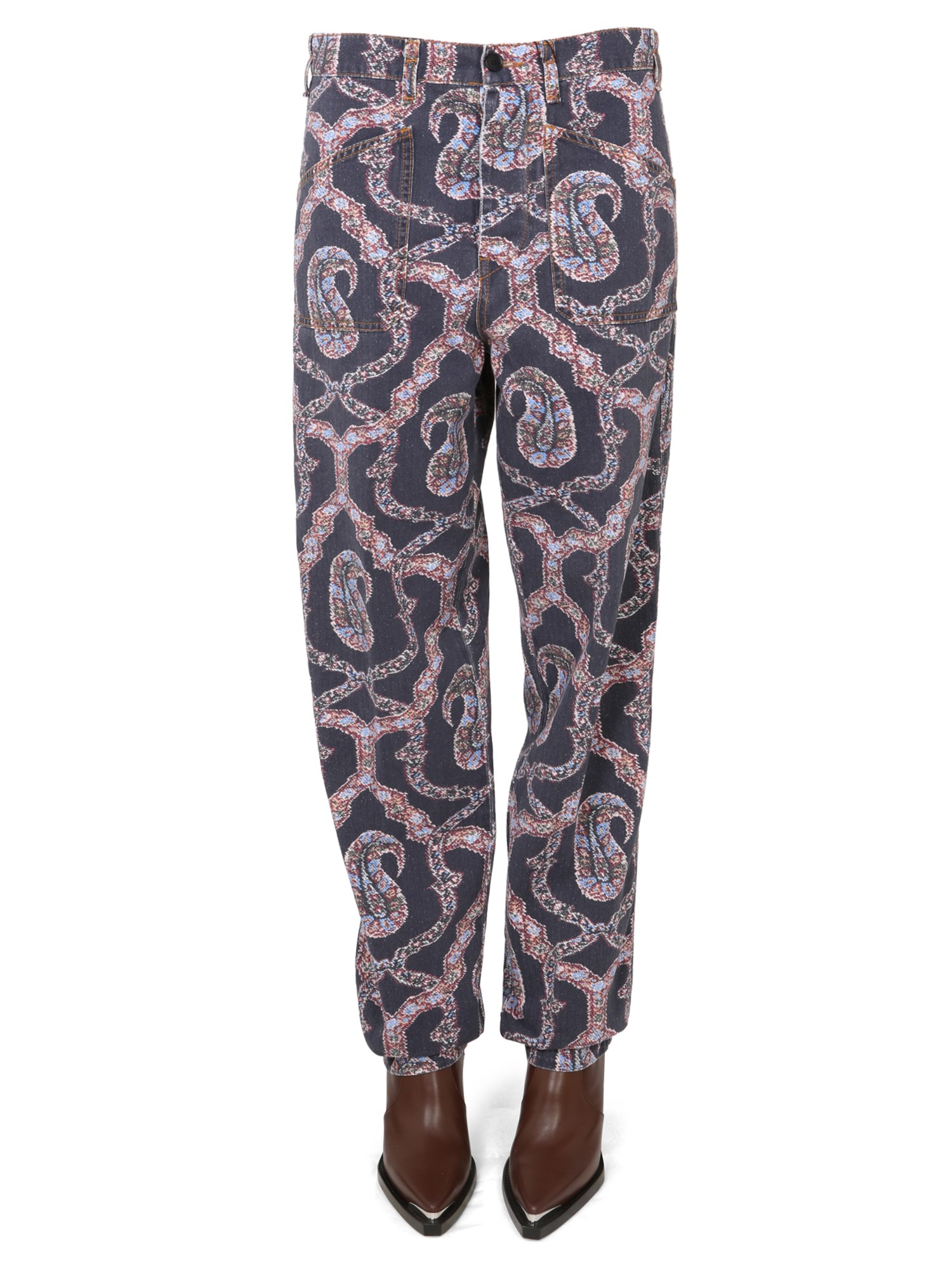 Etro etro paisley denim pants