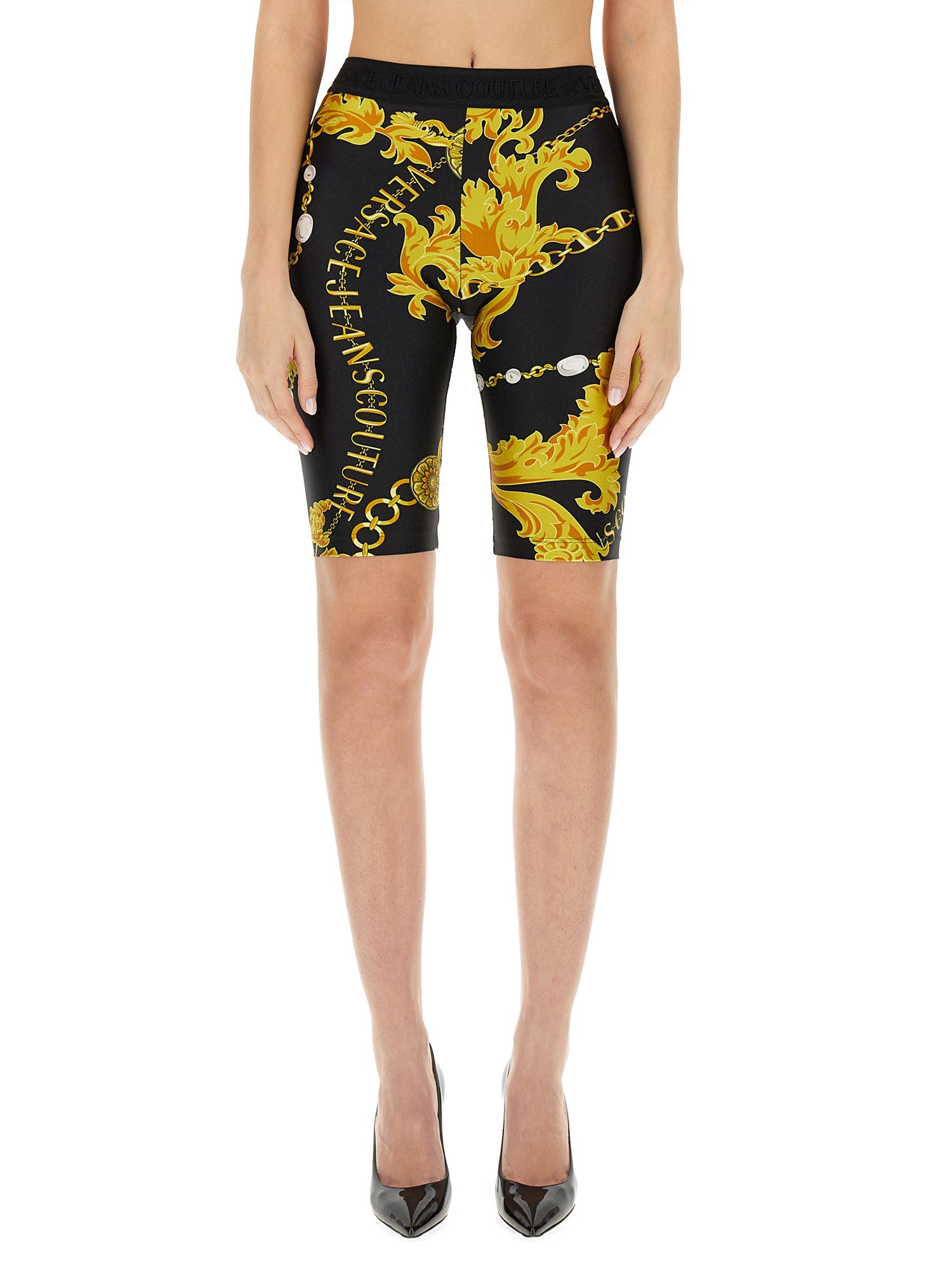 Versace Jeans Couture versace jeans couture logo cycling shorts