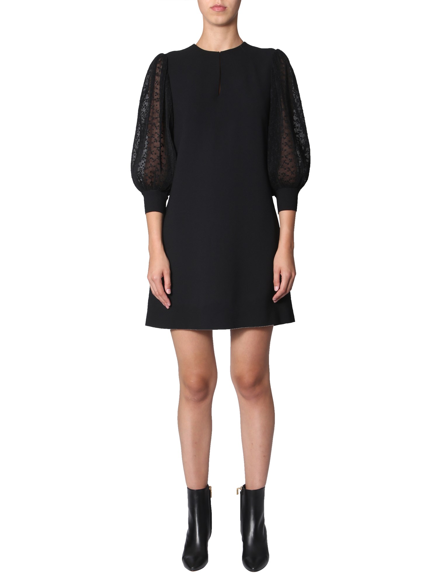 Givenchy givenchy dress with pleated sleeves