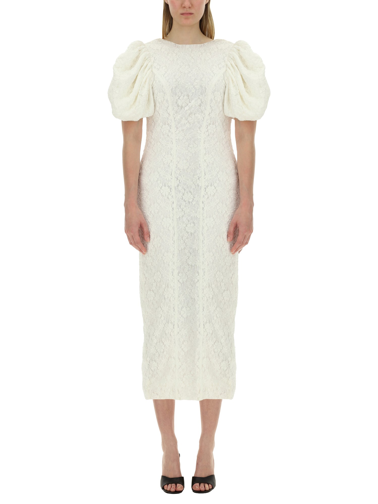  rotate birger christensen lace midi dress